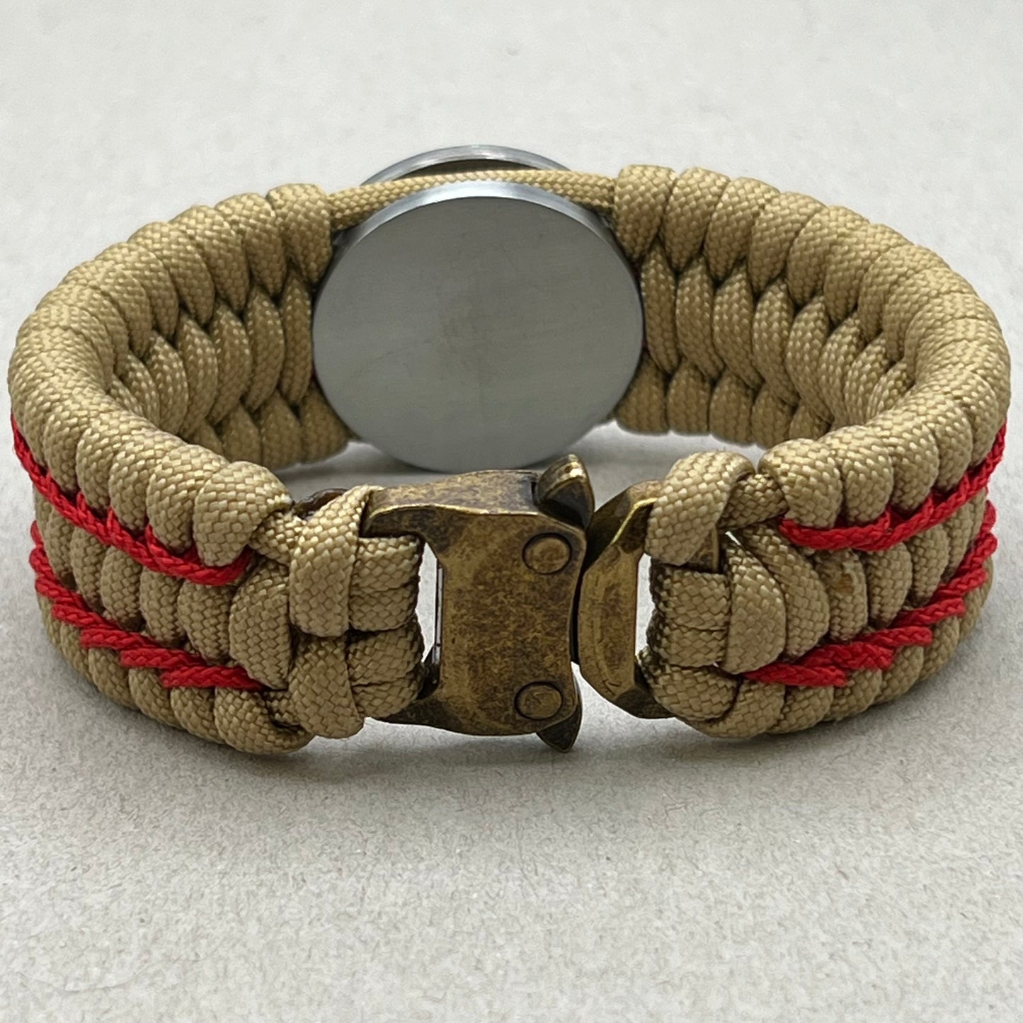US Marine Corps bracelet | Gold EGA | Gold & Red
