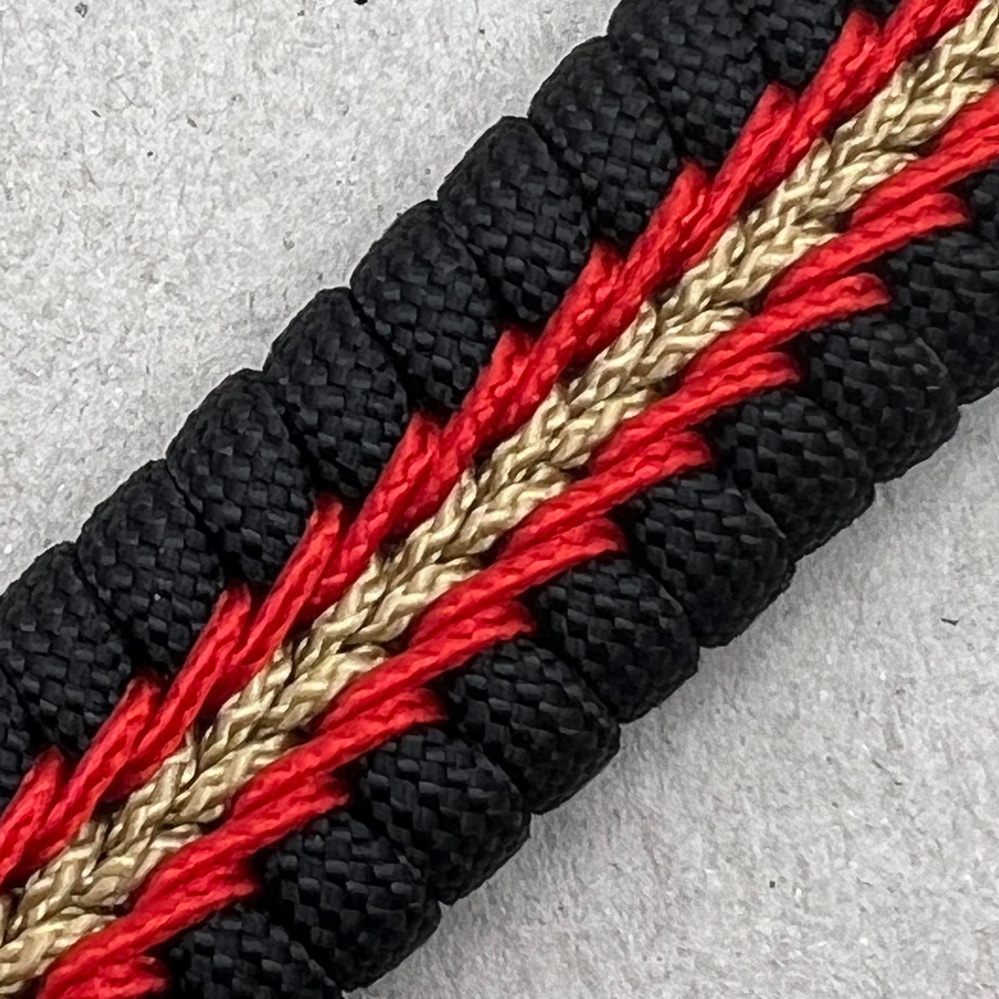 US Marine Corps bracelet-Antique Silver EGA-Black, Red & Gold