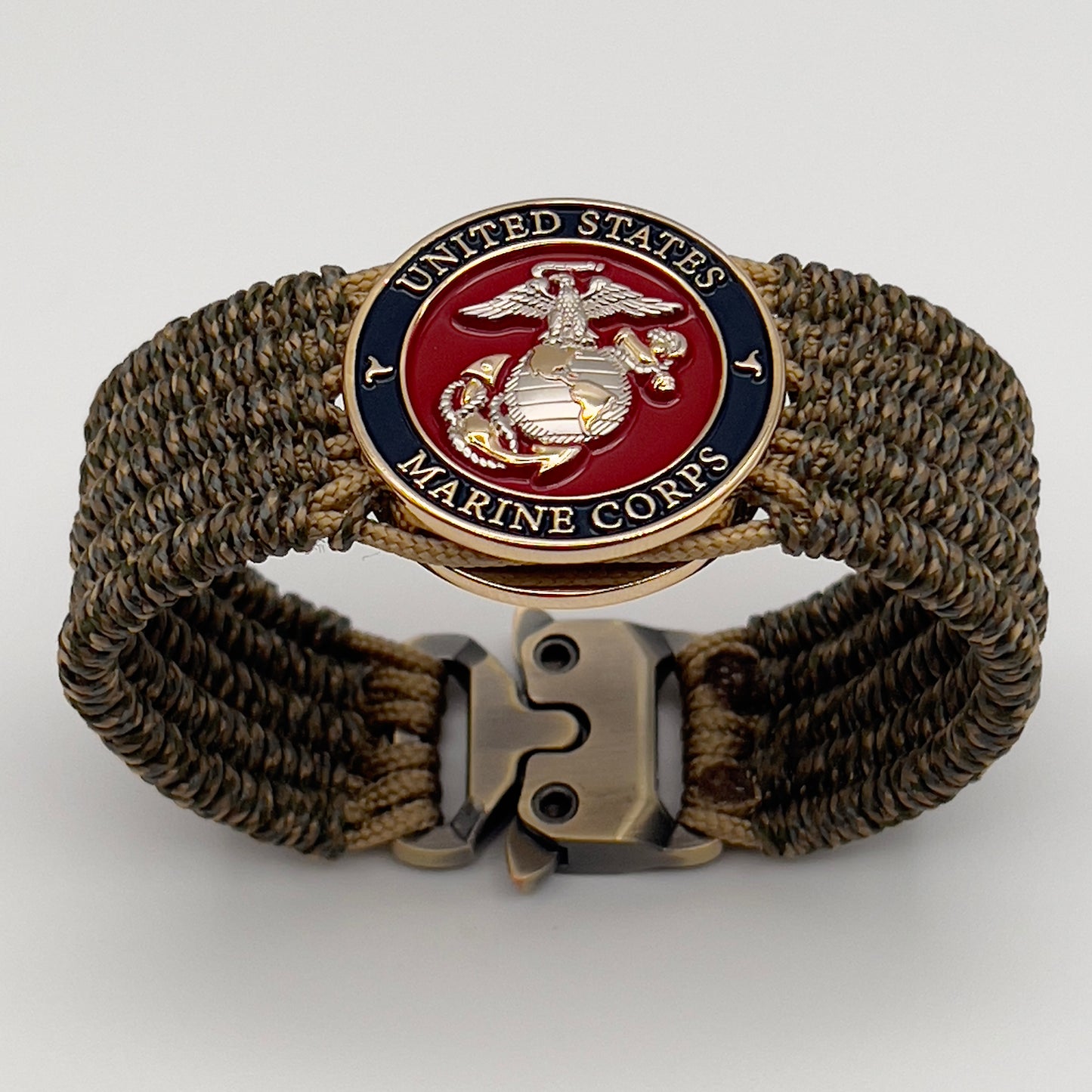 Marine Corps bracelet | Silver & Gold EGA | Multi-Camo