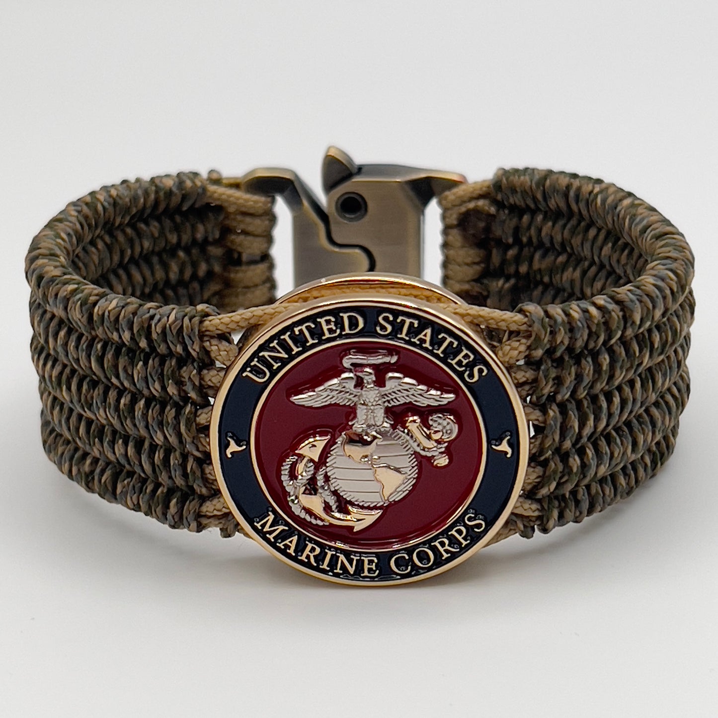 Marine Corps bracelet | Silver & Gold EGA | Multi-Camo