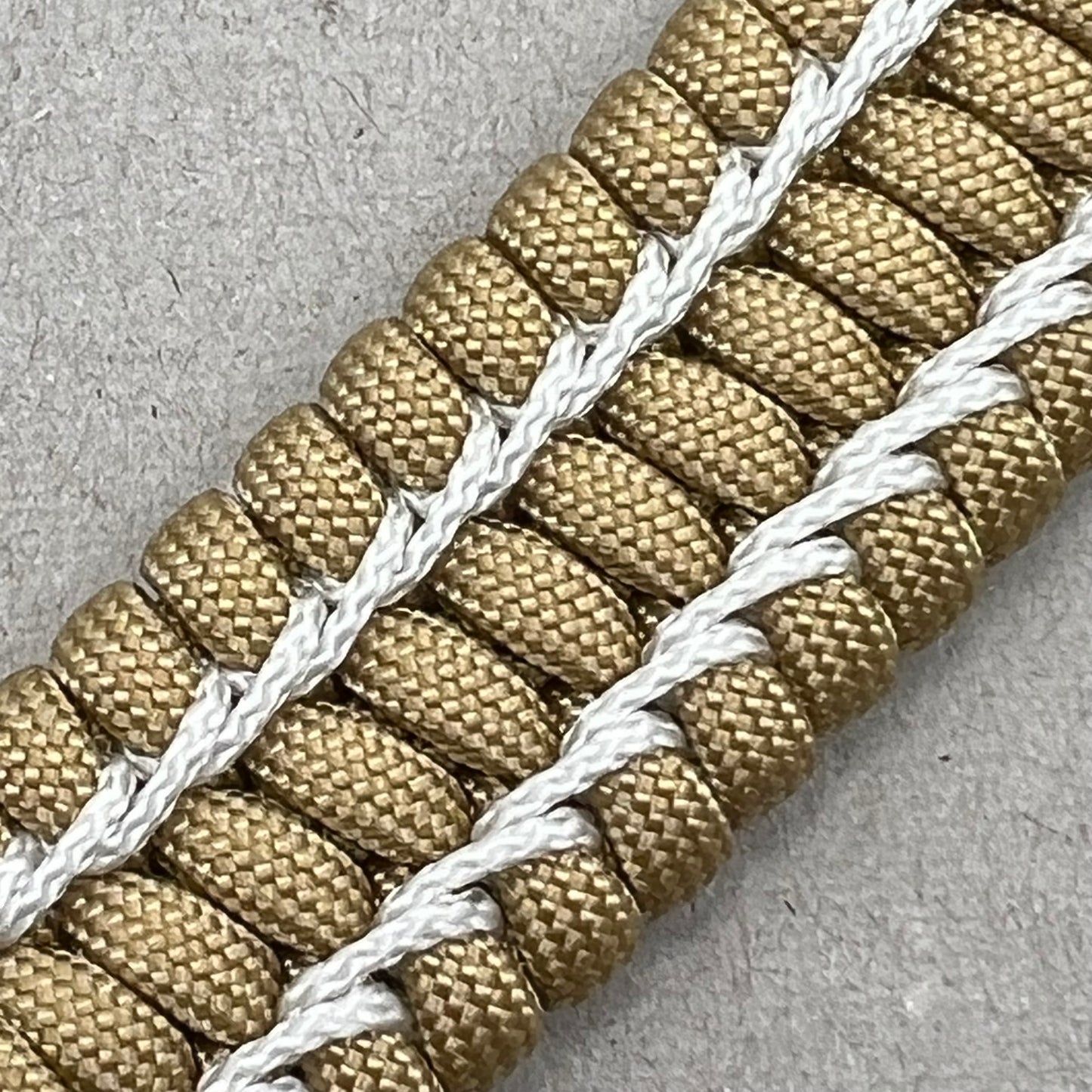 United States Navy bracelet-Gold & White