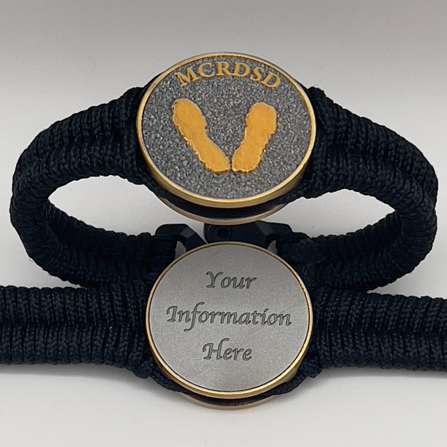United States Marine Corps Yellow Footprints bracelet