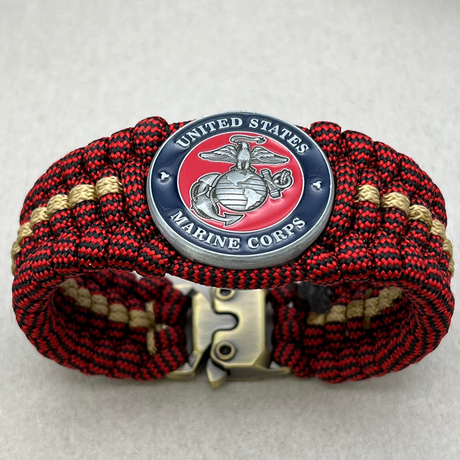 USMC Antique Silver Plated Bracelets