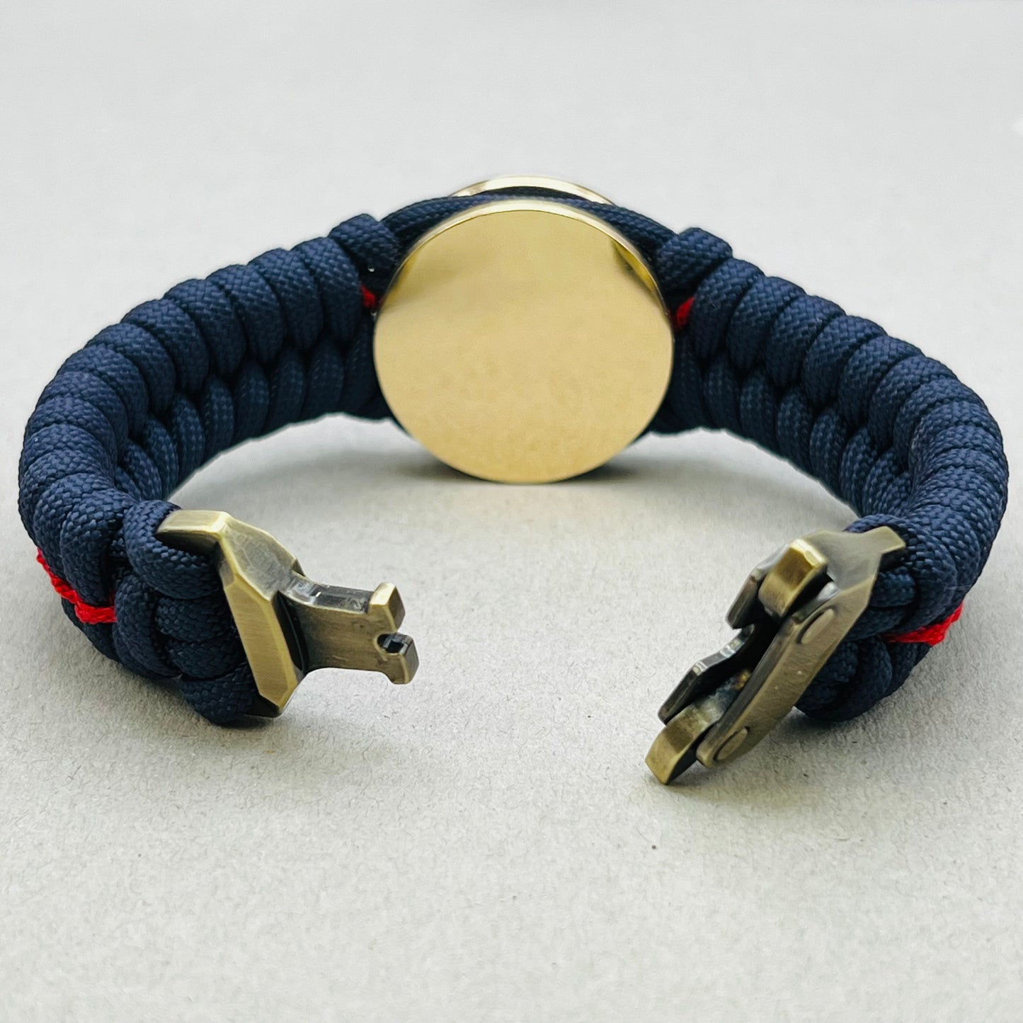 Marine Corps bracelet-Officer EGA-Navy Blue & Red