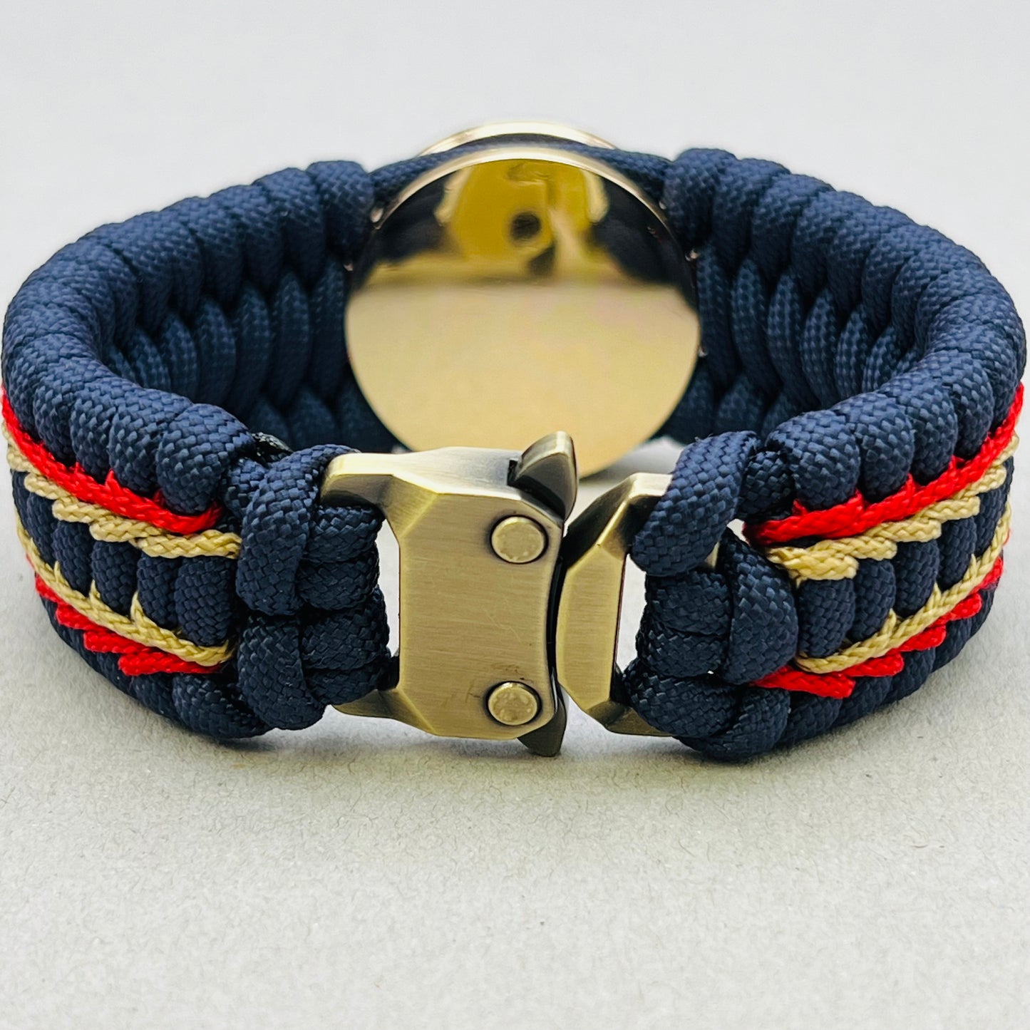 Marine Corps bracelet-Officer EGA-Navy Blue, Red & Gold