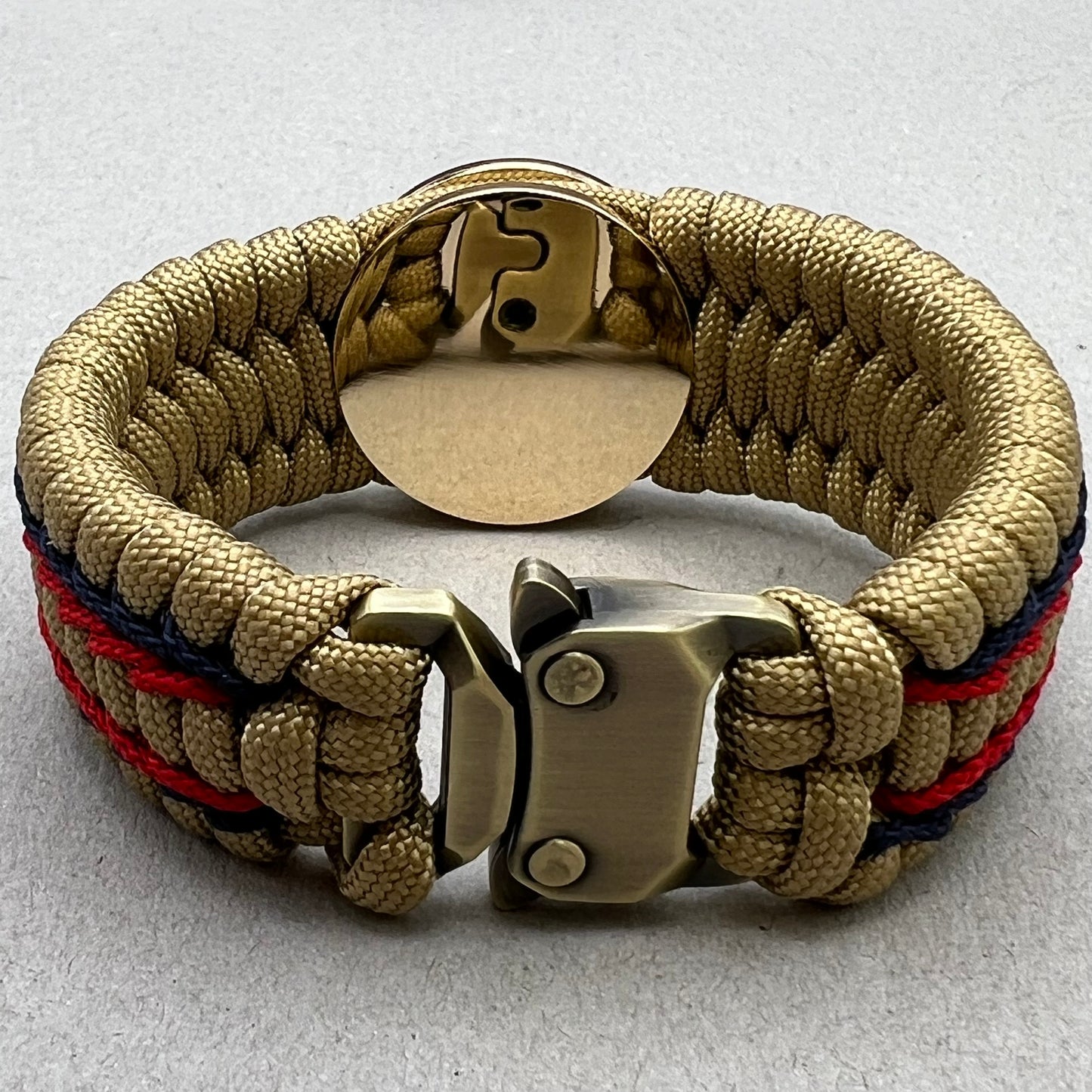 Marine Corps bracelet-Officer EGA-Gold, Red & Navy Blue