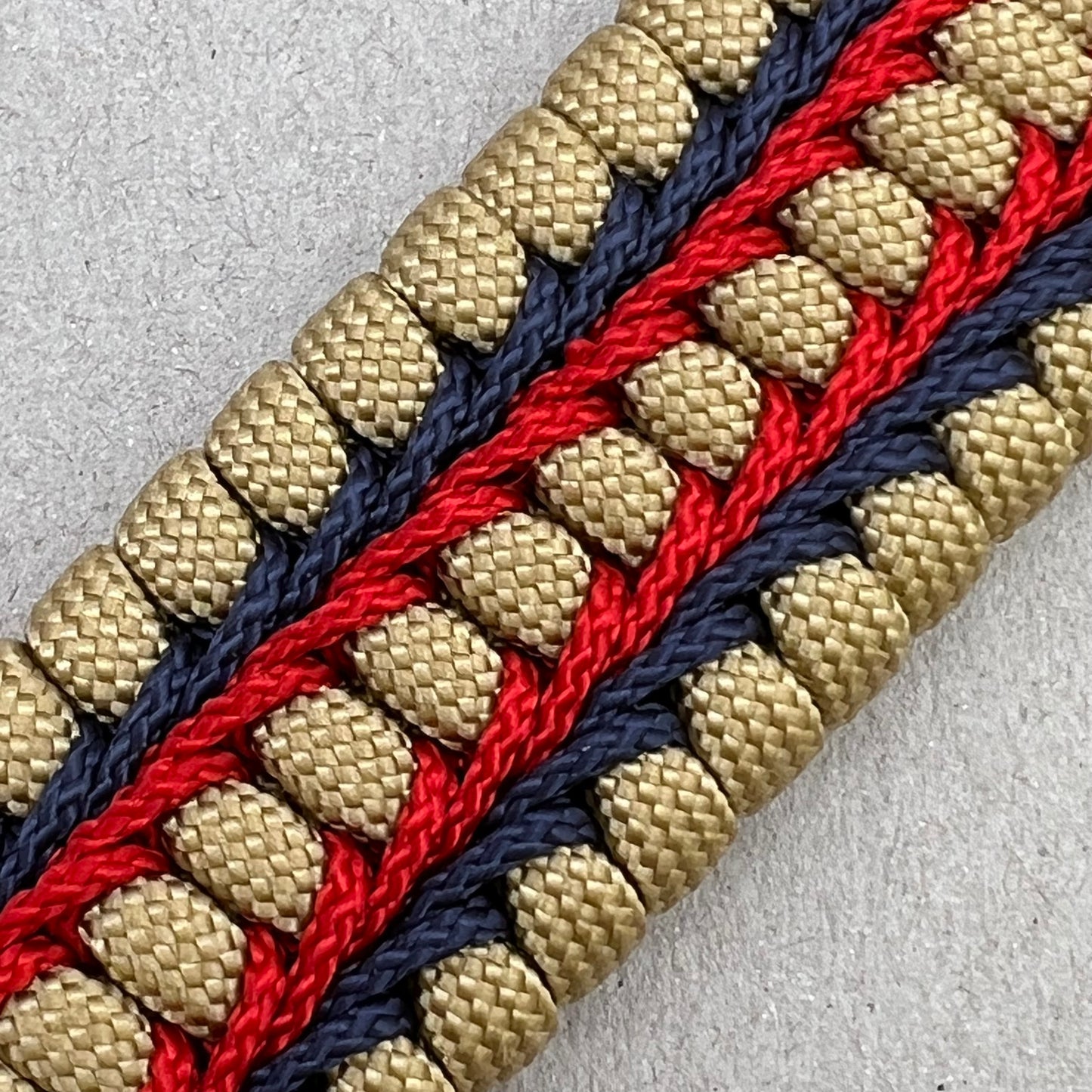 Marine Corps bracelet-Officer EGA-Gold, Red & Navy Blue