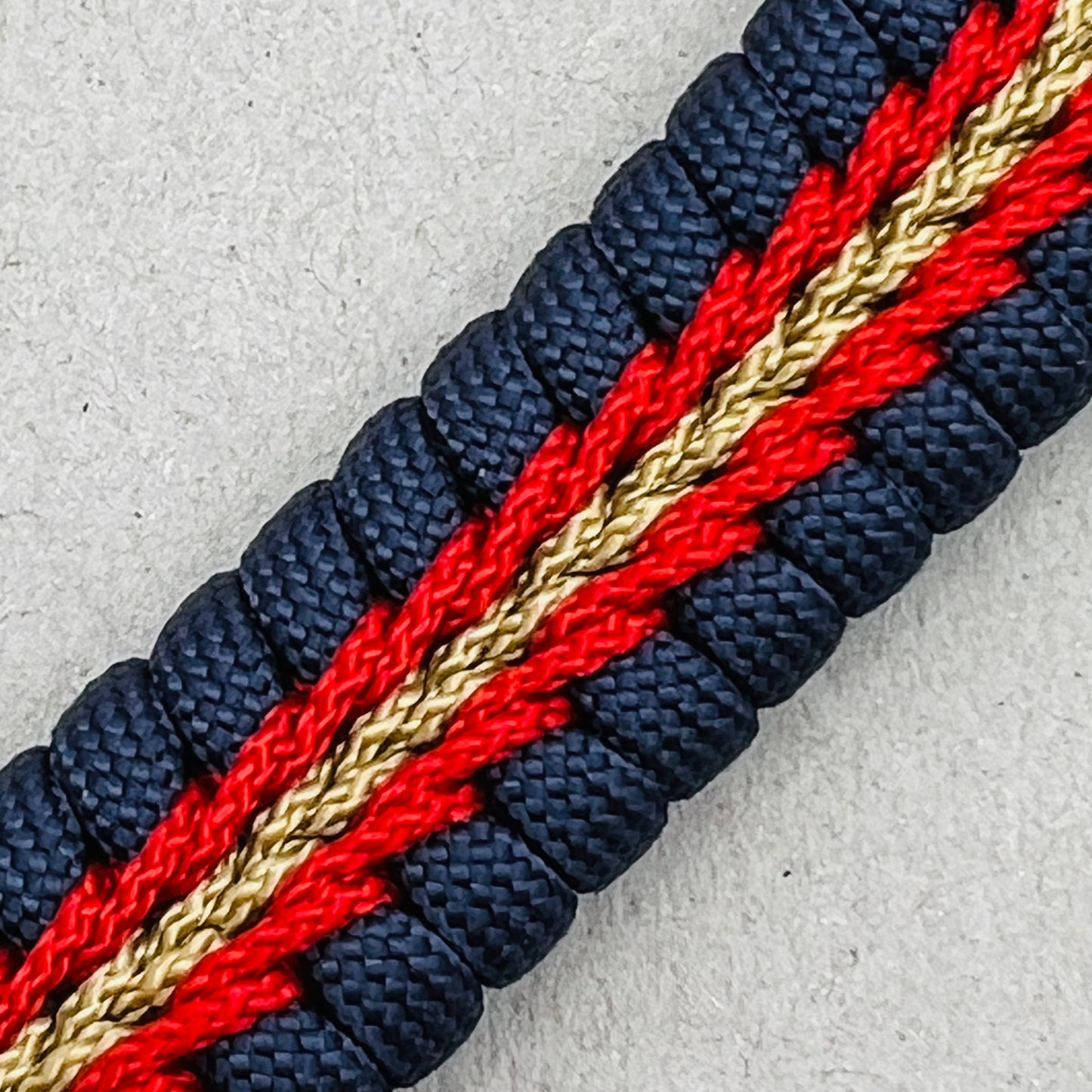 Marine Corps bracelet-Officer EGA-Navy Blue, Red & Gold