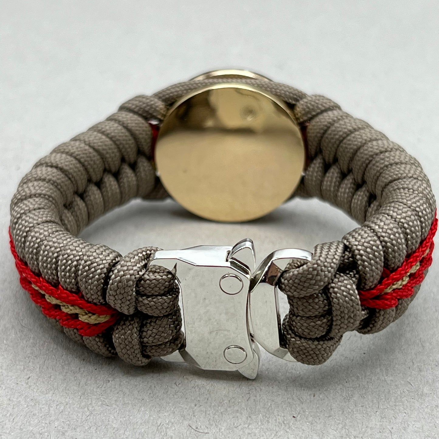 Marine Corps bracelet-Officer EGA-Tan, Red & Gold