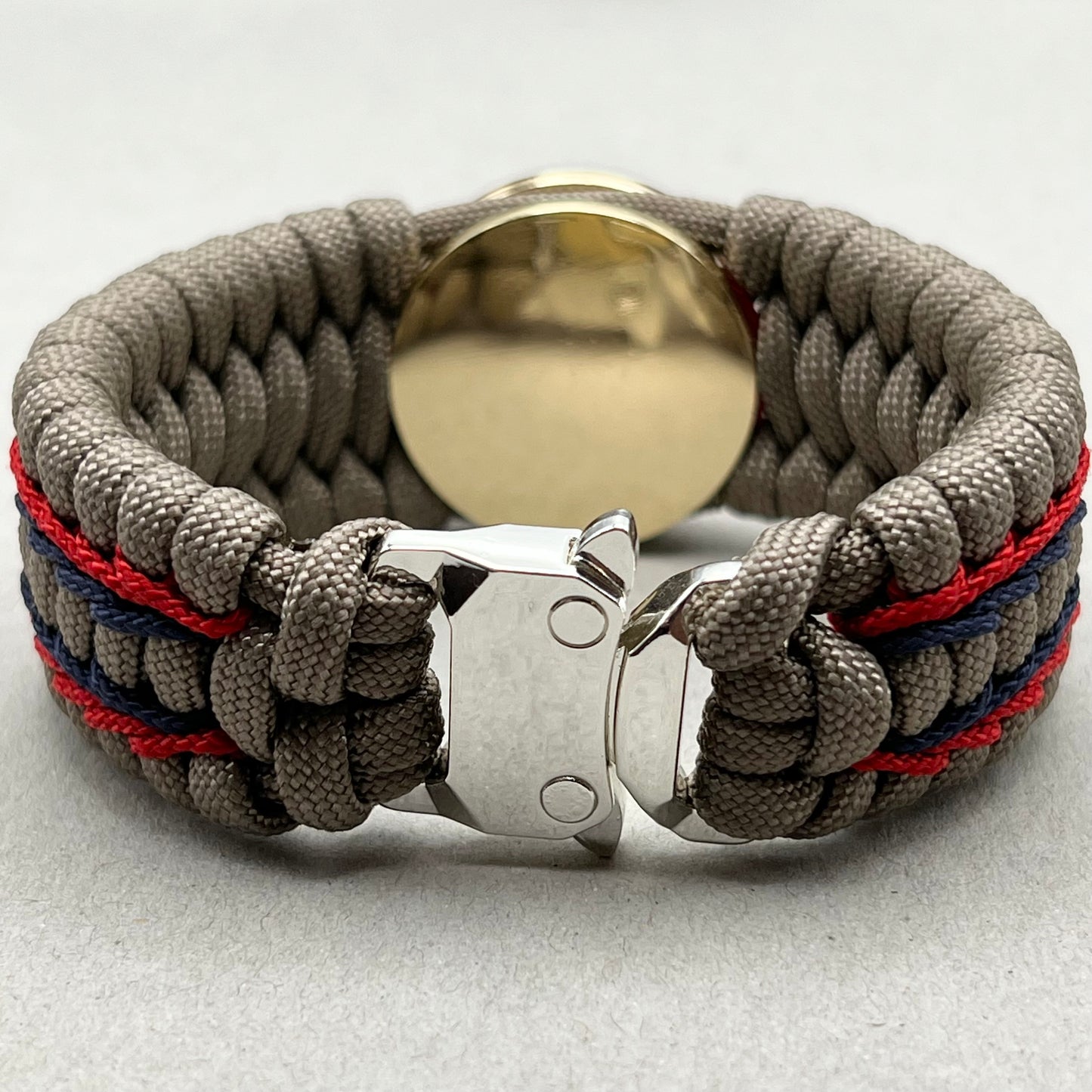 Marine Corps bracelet-Officer EGA-Tan, Navy Blue & Red