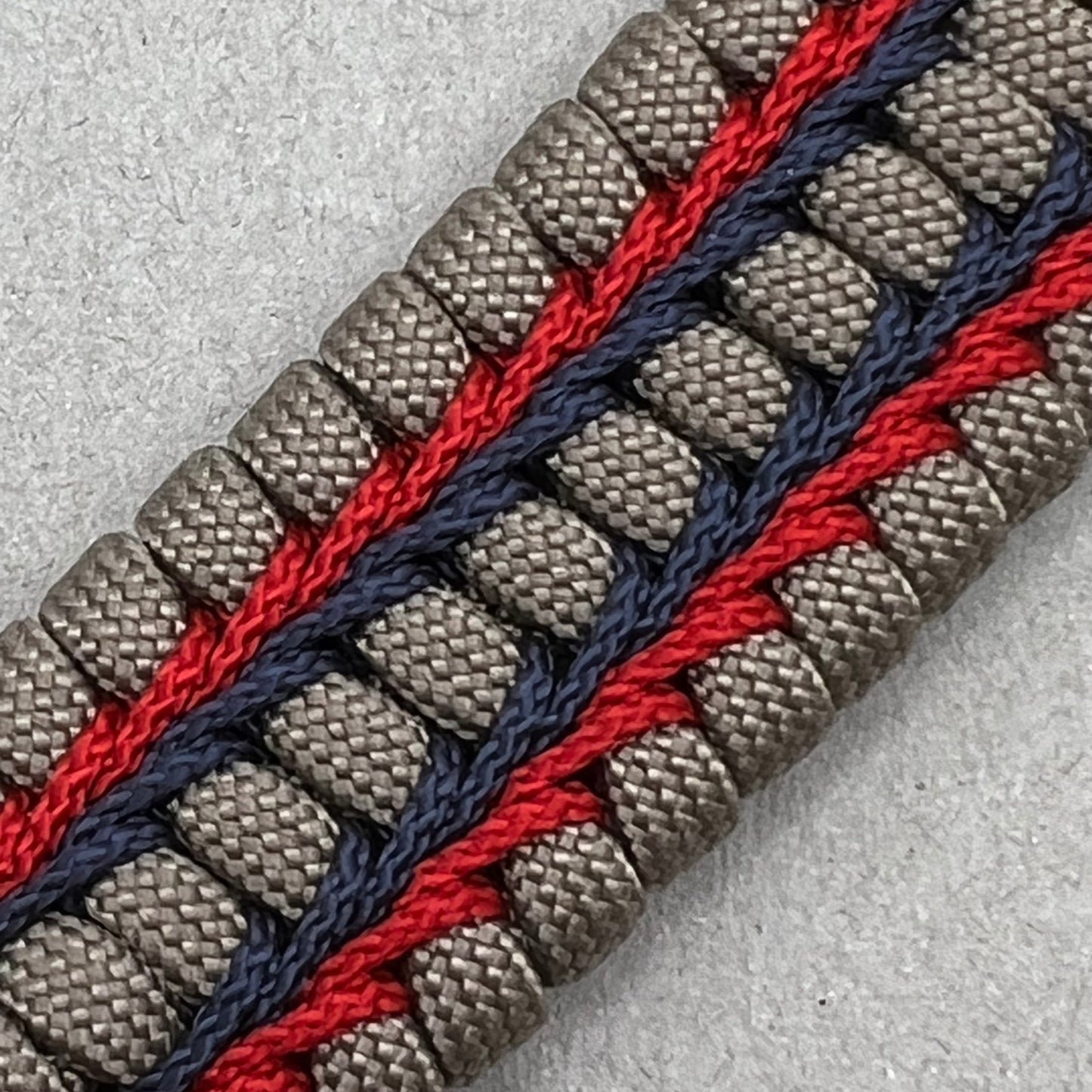 Marine Corps bracelet-Officer EGA-Tan, Navy Blue & Red