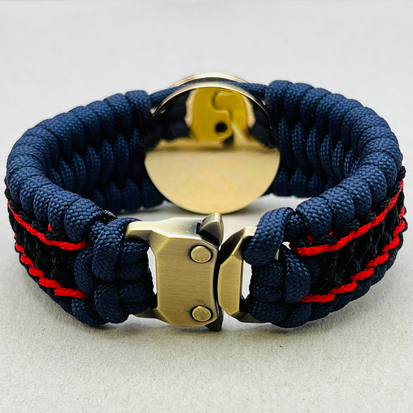 Marine Corps bracelet-Officer EGA-Navy Blue, Red & Black