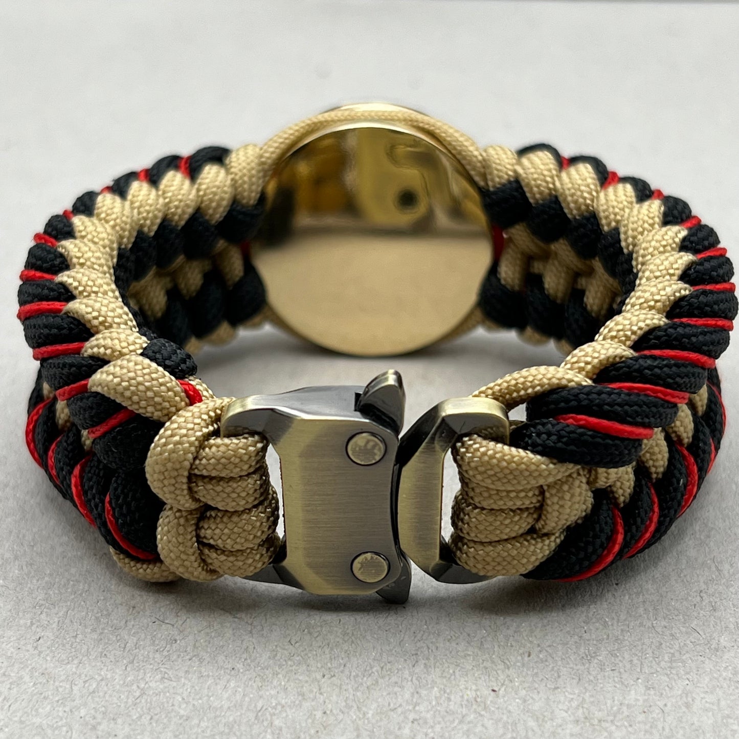 Marine Corps bracelet-Officer EGA-Black, Gold & Red