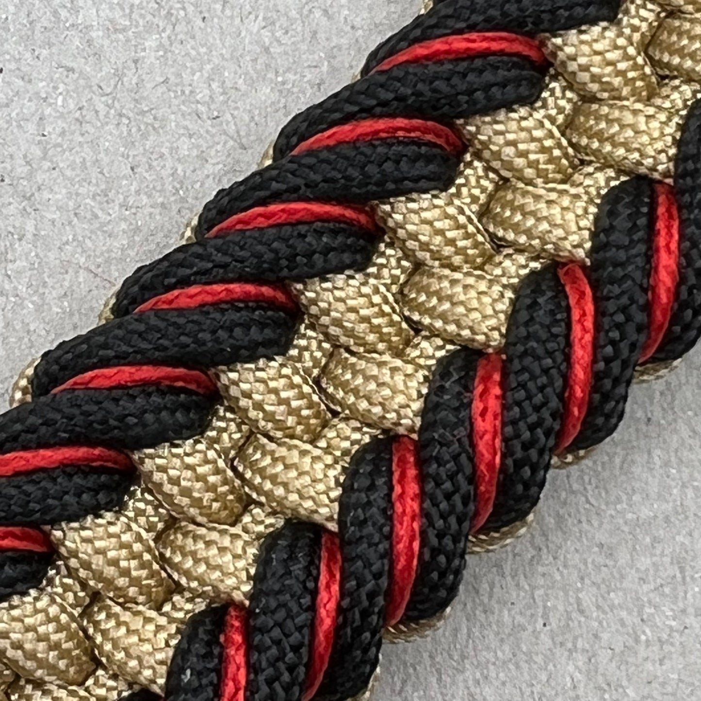 Marine Corps bracelet-Officer EGA-Black, Gold & Red