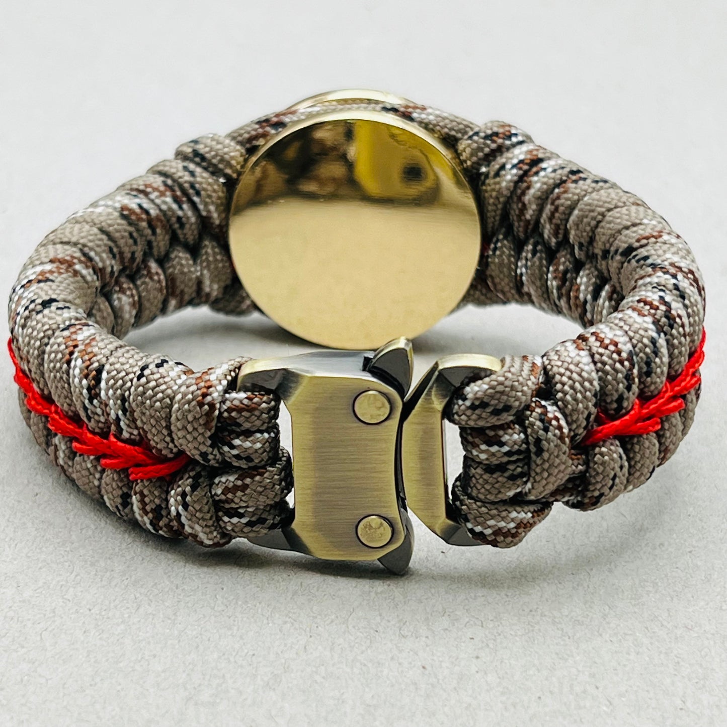 Marine Corps bracelet-Officer EGA-Desert Camo & Red