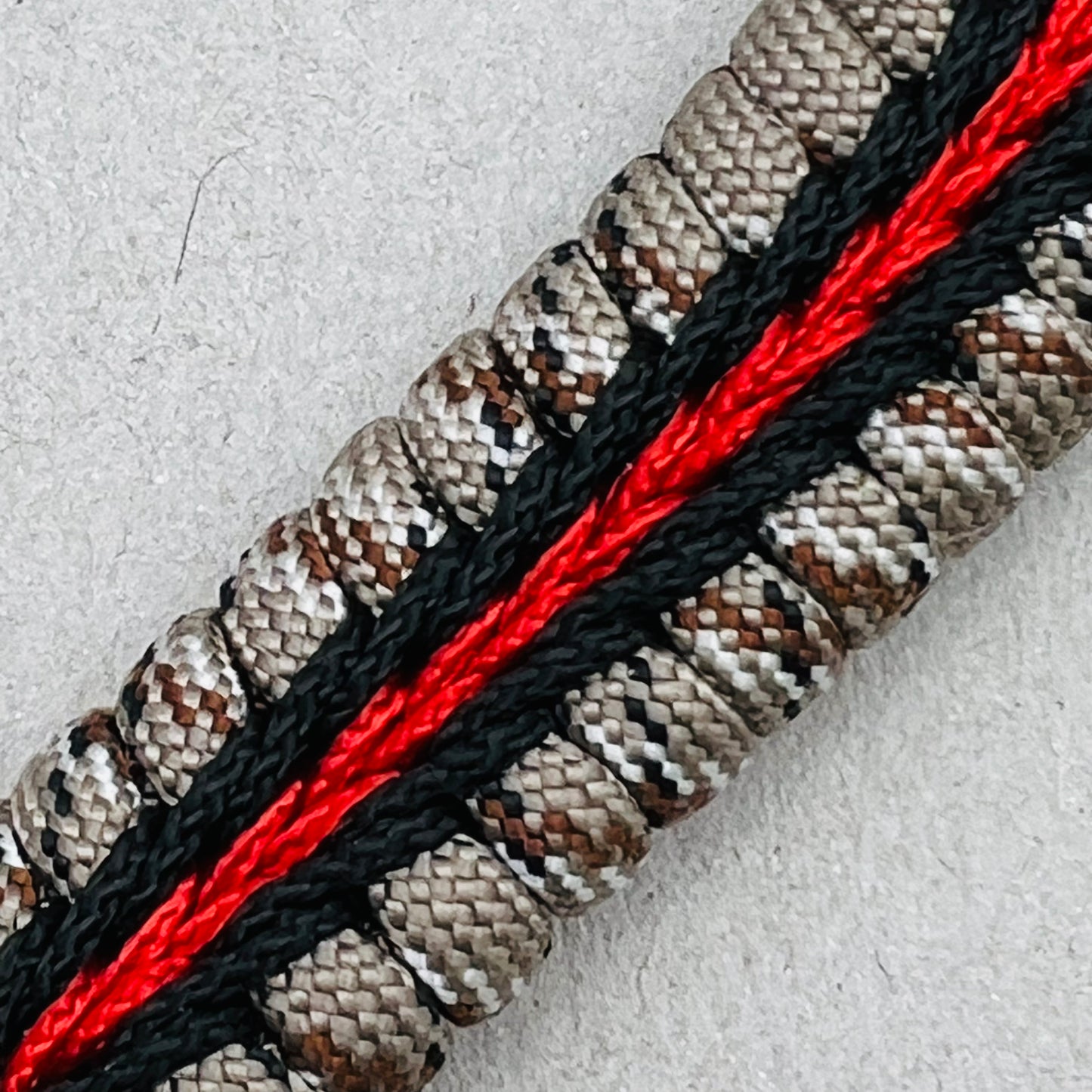 Marine Corps bracelet-Officer EGA-Desert Camo, Red & Black