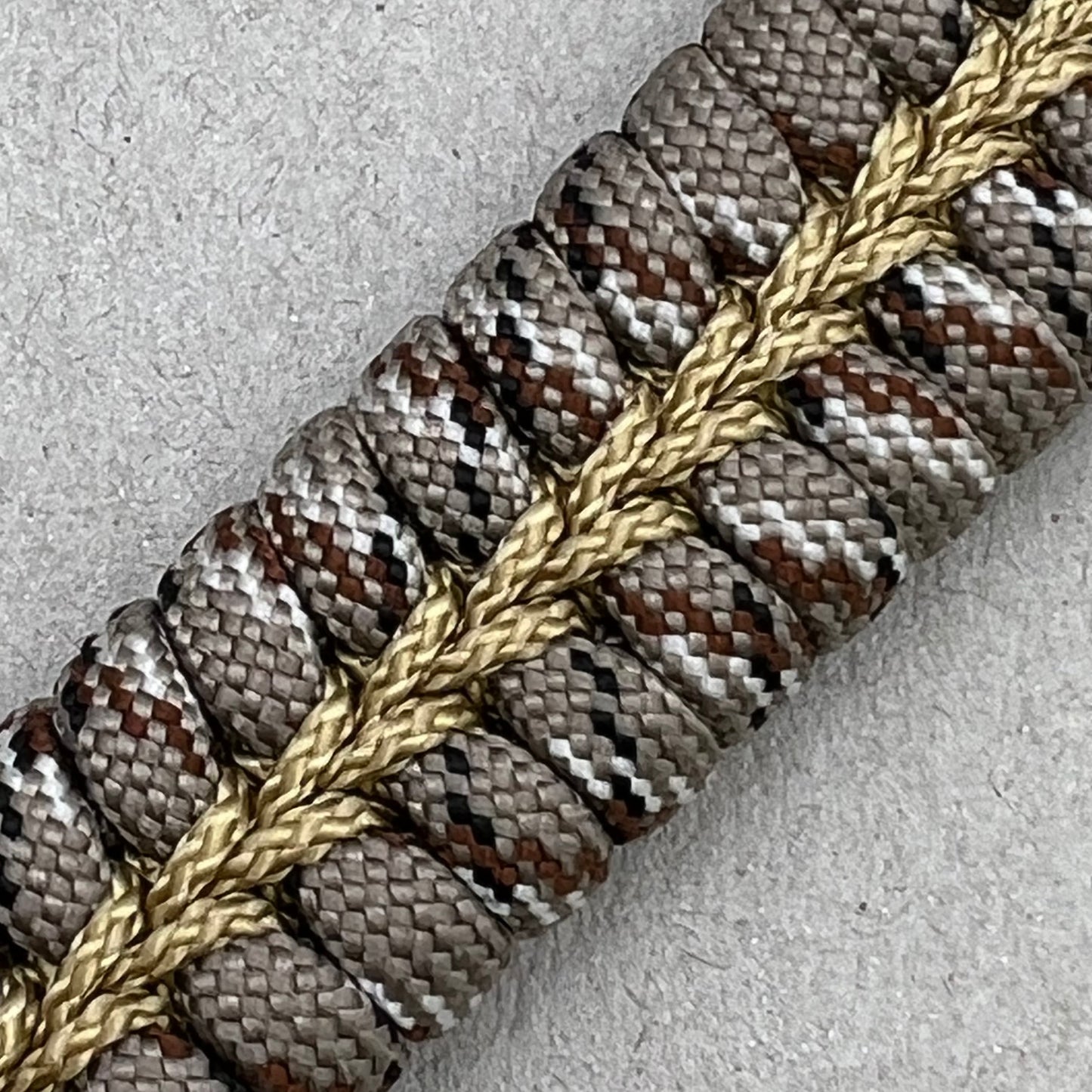 Marine Corps bracelet-Officer EGA-Desert Camo & Gold