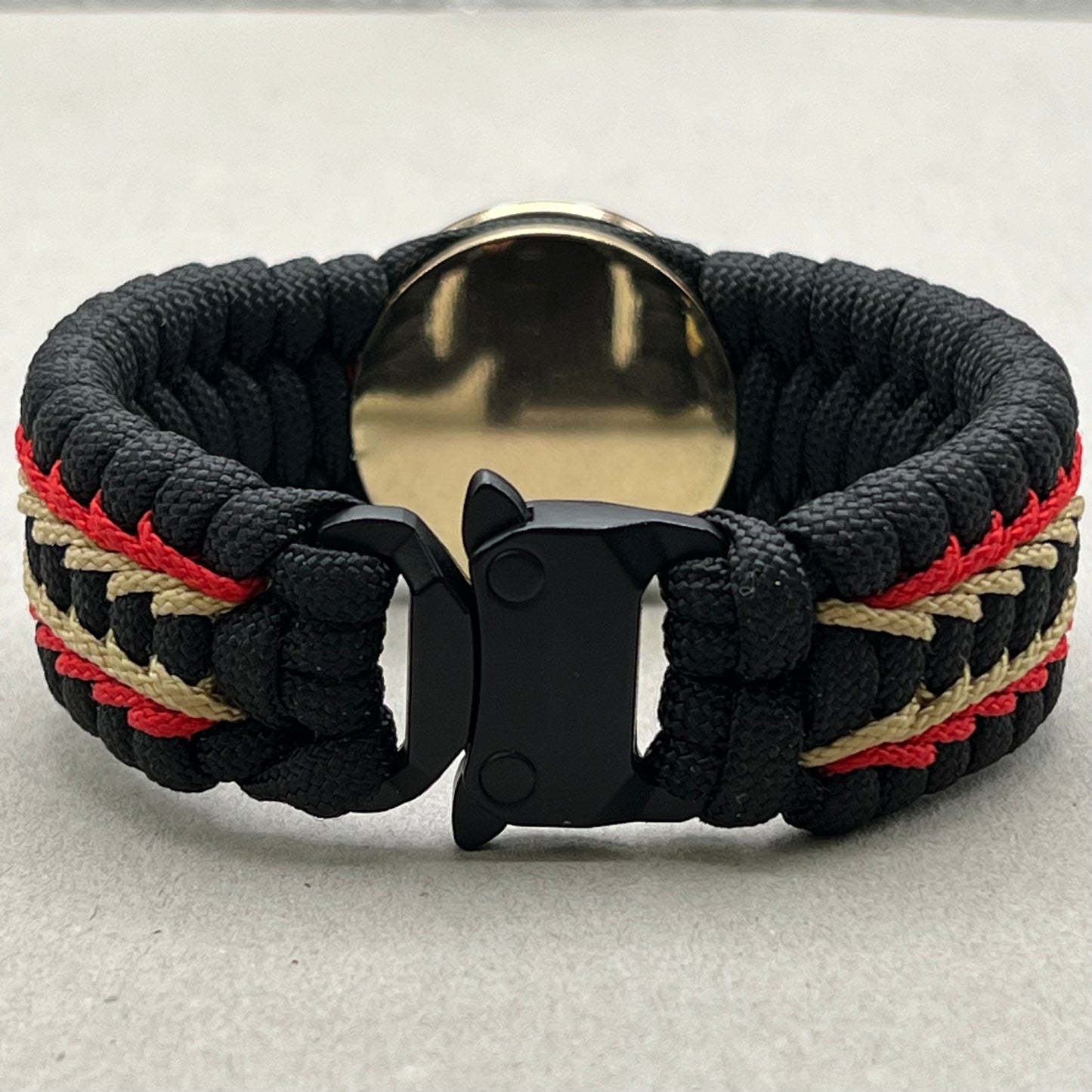 Marine Corps bracelet-Officer EGA-Black, Red & Gold