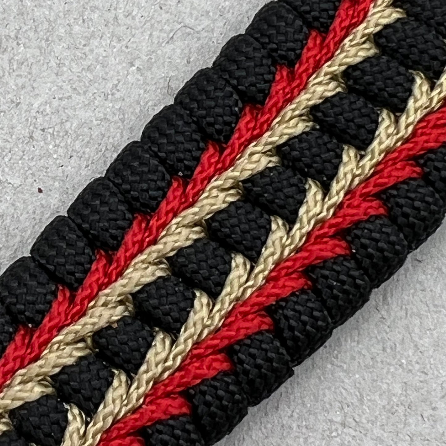 Marine Corps bracelet-Officer EGA-Black, Red & Gold