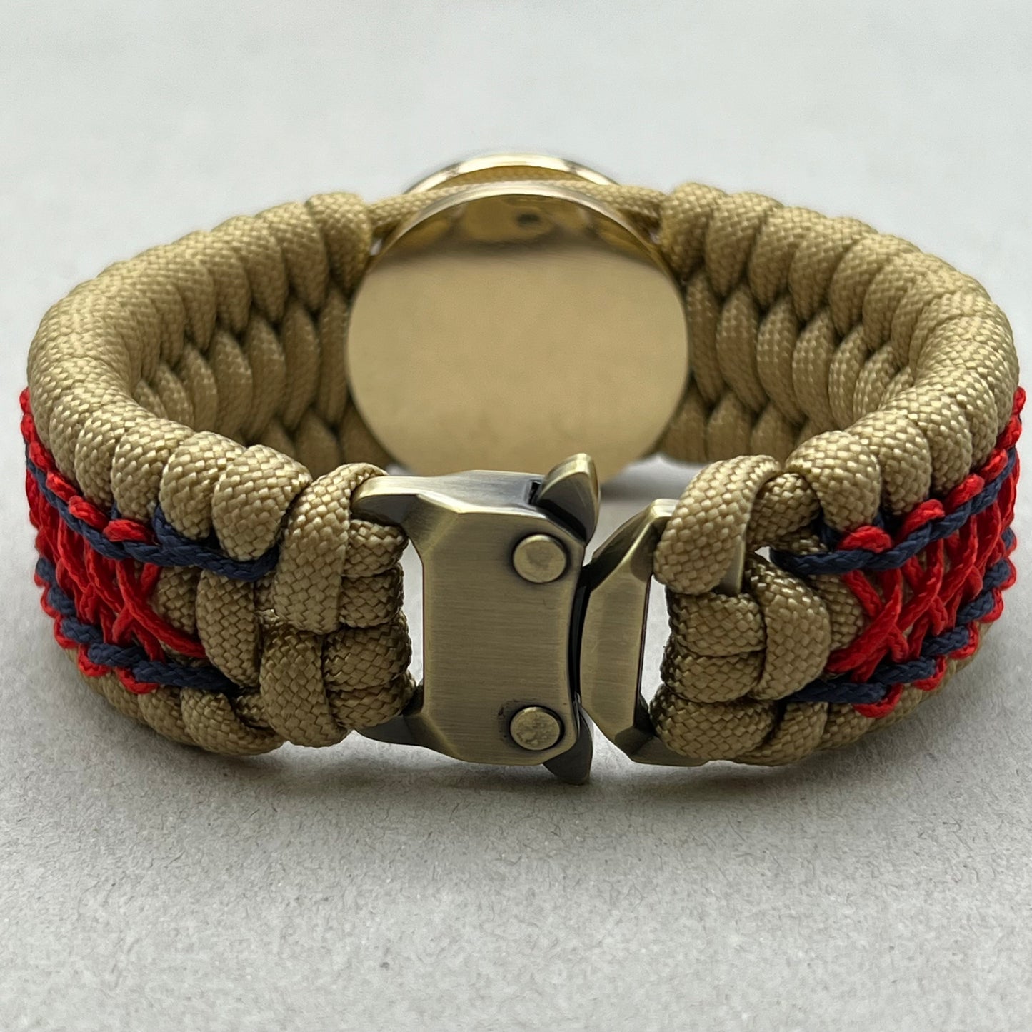 Marine Corps bracelet-Officer EGA-Gold, Red & Navy Blue