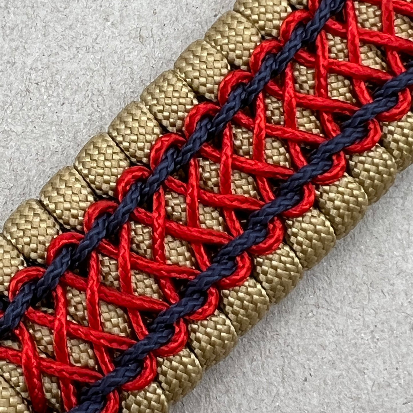 Marine Corps bracelet-Officer EGA-Gold, Red & Navy Blue