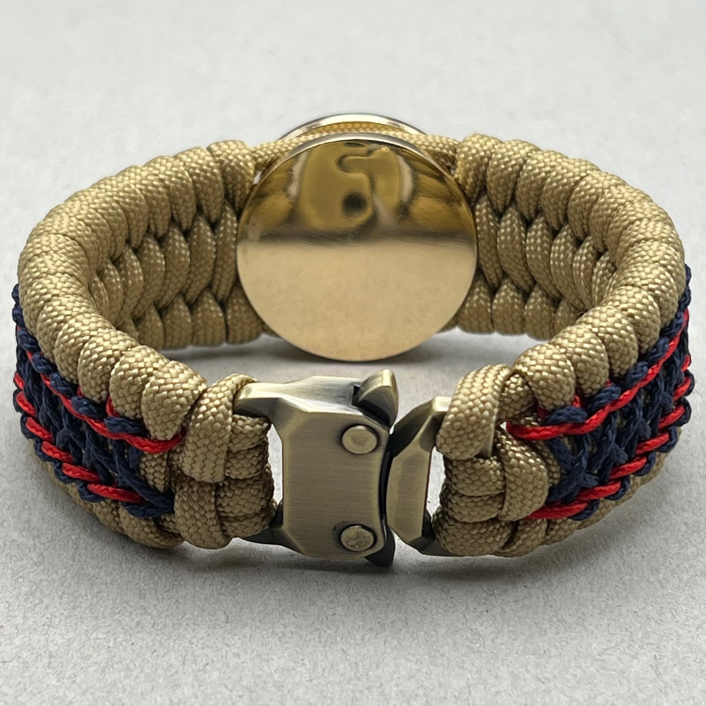 Marine Corps bracelet-Officer EGA-Gold, Red & Navy Blue