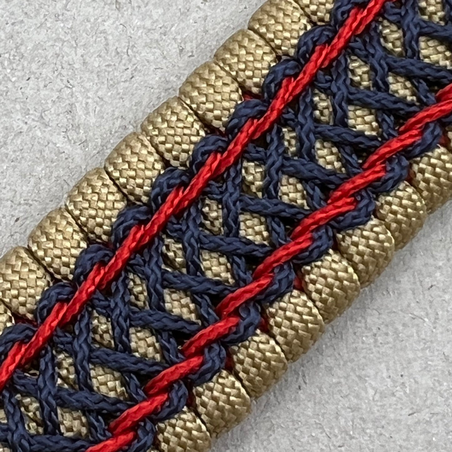 Marine Corps bracelet-Officer EGA-Gold, Red & Navy Blue