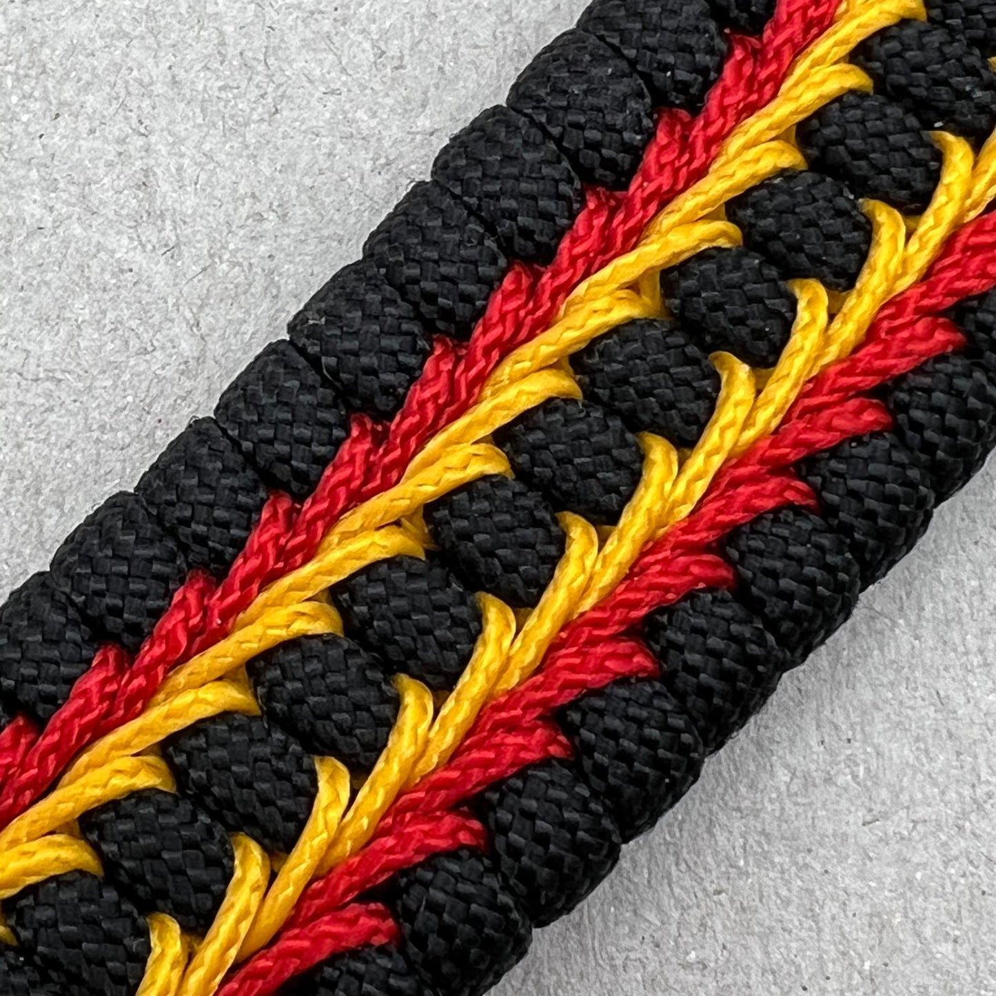 USMC bracelet-Antique Brass EGA-Black, Red & Yellow