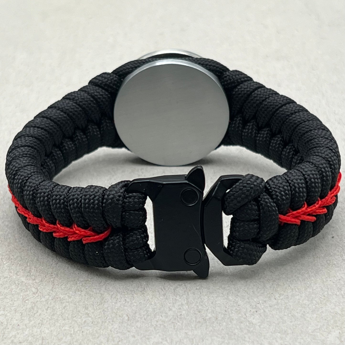 US Marine Corps bracelet-Enlisted EGA-Black & Red