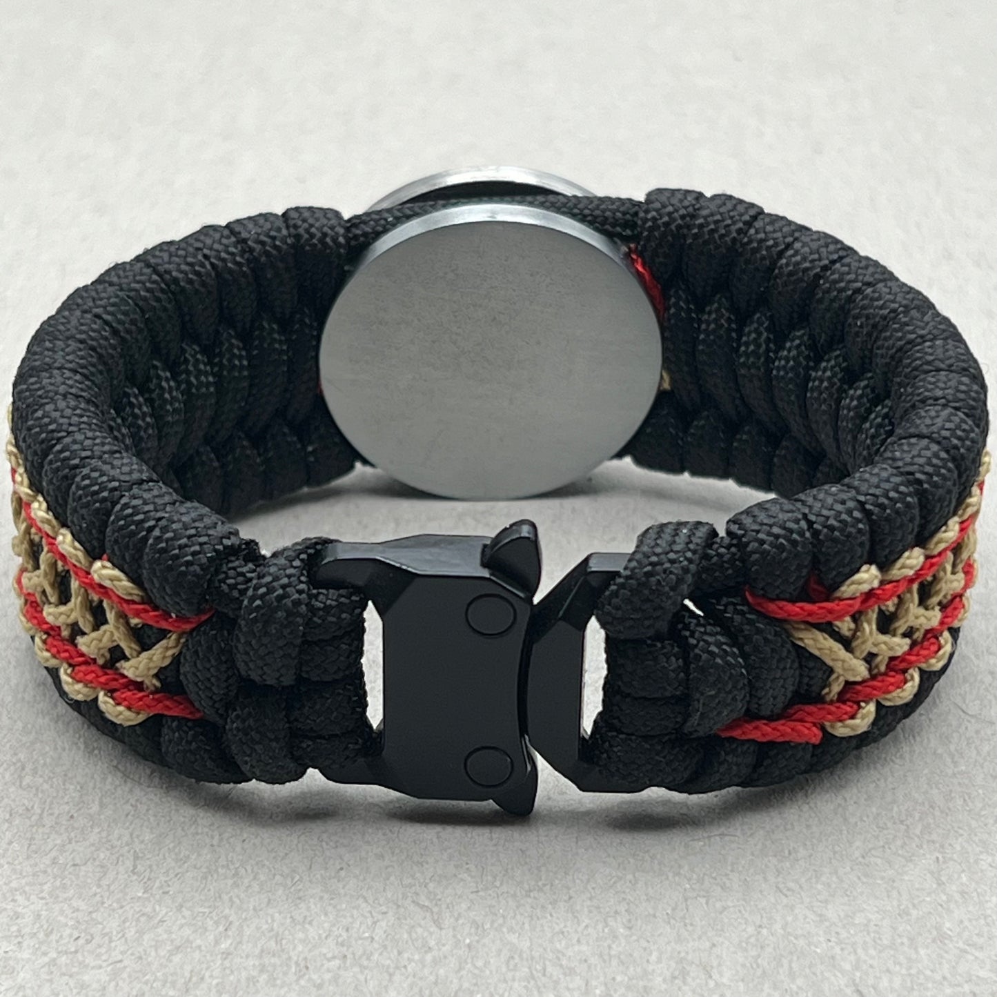 US Marine Corps bracelet-Enlisted EGA-Black, Red & Gold