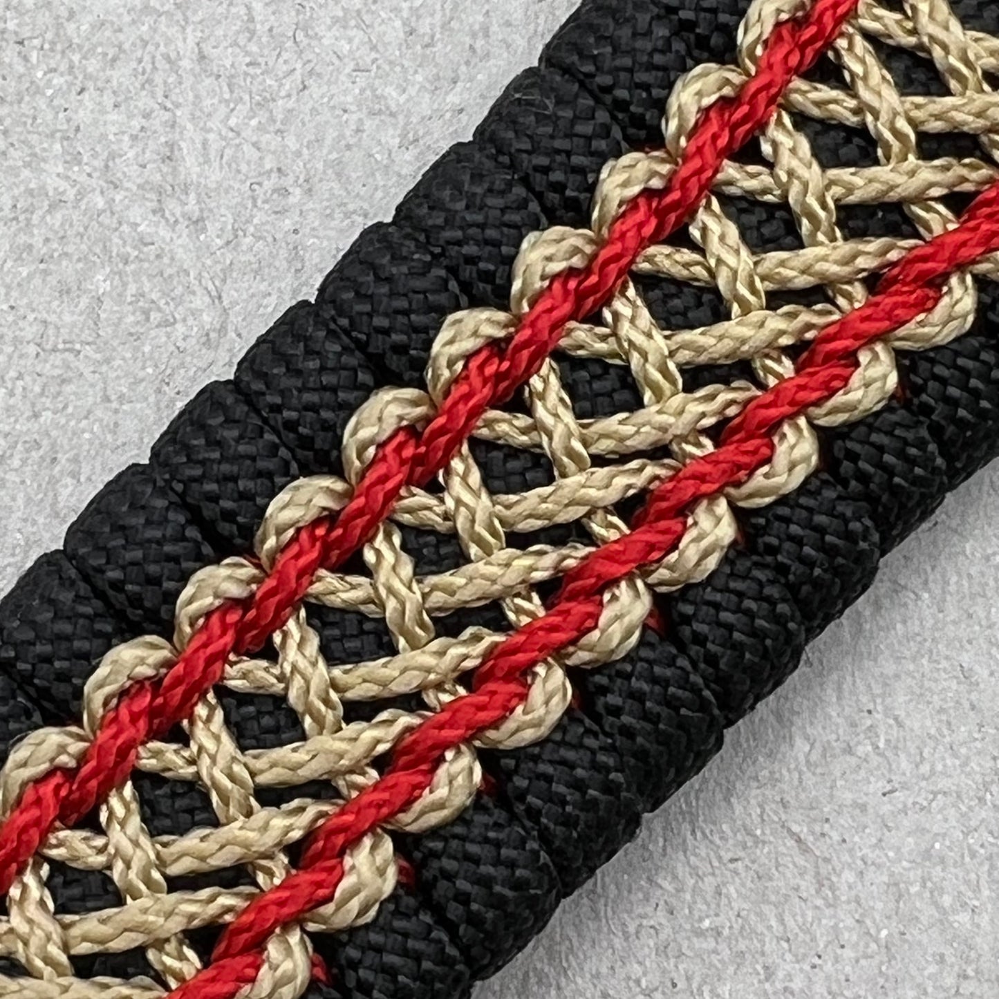 US Marine Corps bracelet-Enlisted EGA-Black, Red & Gold