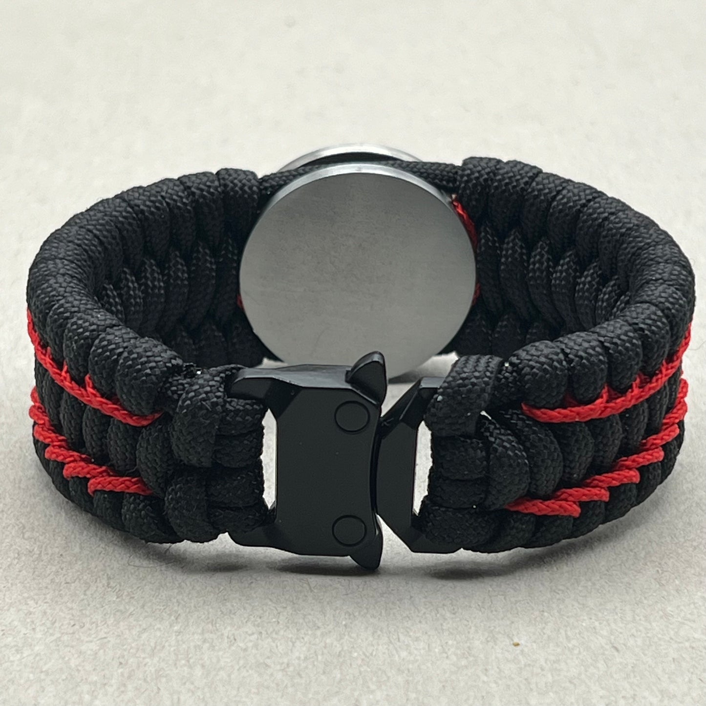 US Marine Corps bracelet-Enlisted EGA-Black & Red