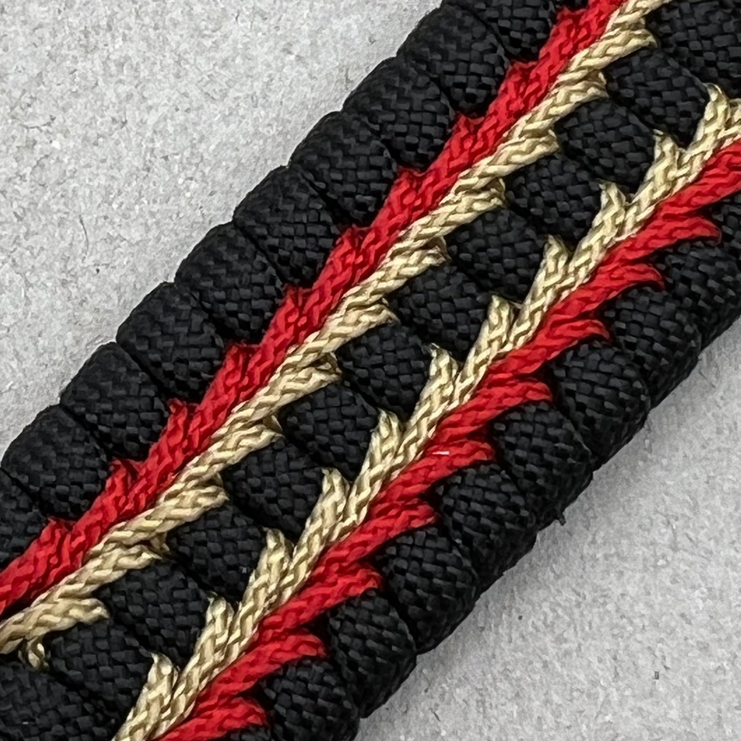 US Marine Corps bracelet-Enlisted EGA-Black, Red & Gold