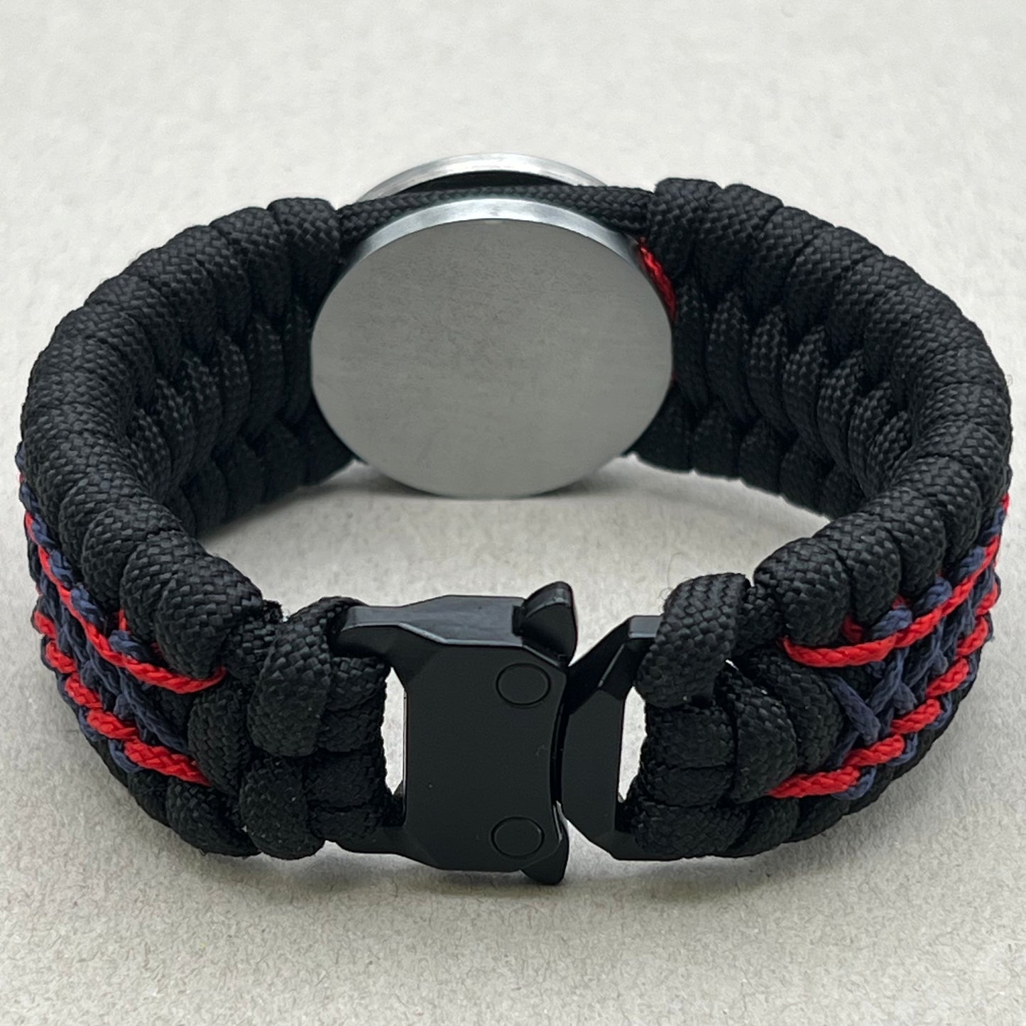 US Marine Corps bracelet-Enlisted EGA-Black, Navy Blue & Red