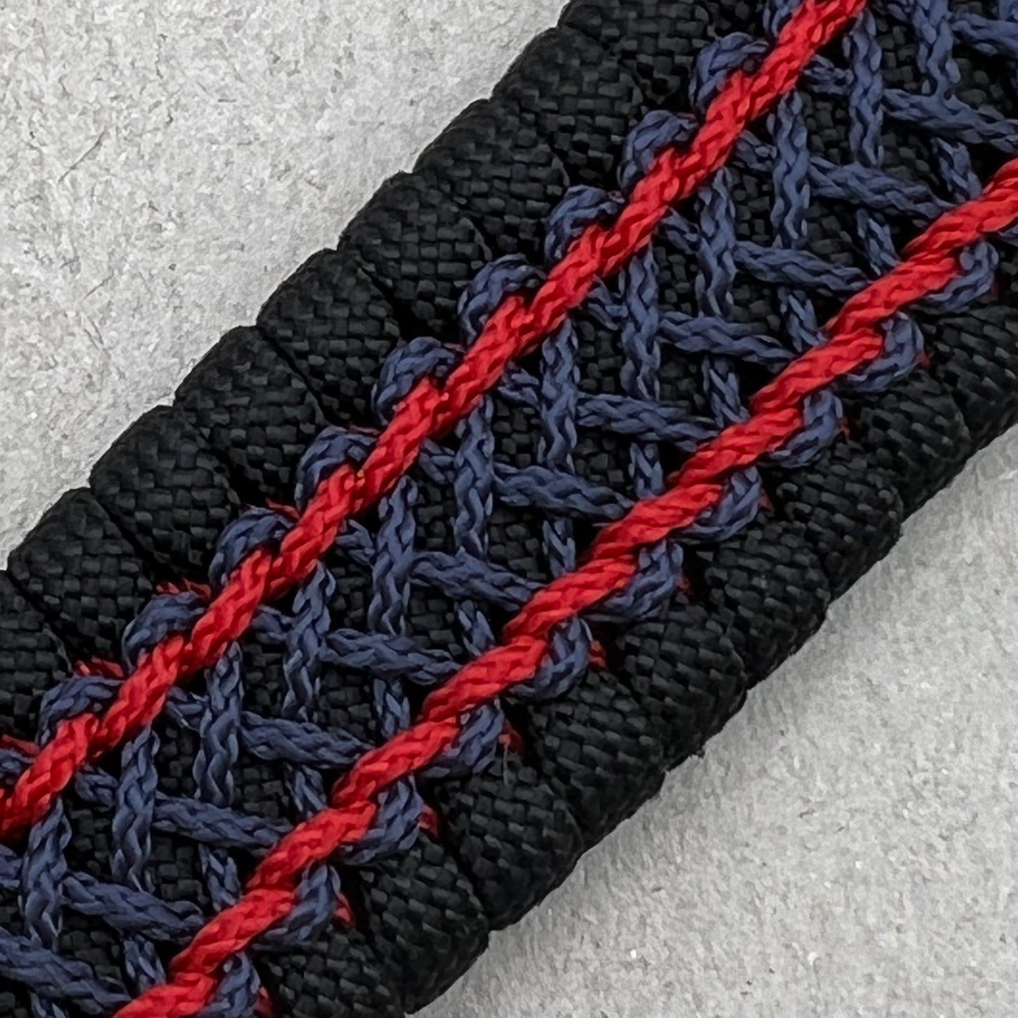 US Marine Corps bracelet-Enlisted EGA-Black, Navy Blue & Red