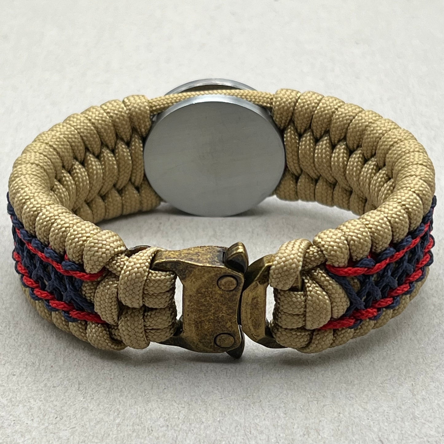 US Marine Corps bracelet-Enlisted EGA-Gold, Navy Blue & Red