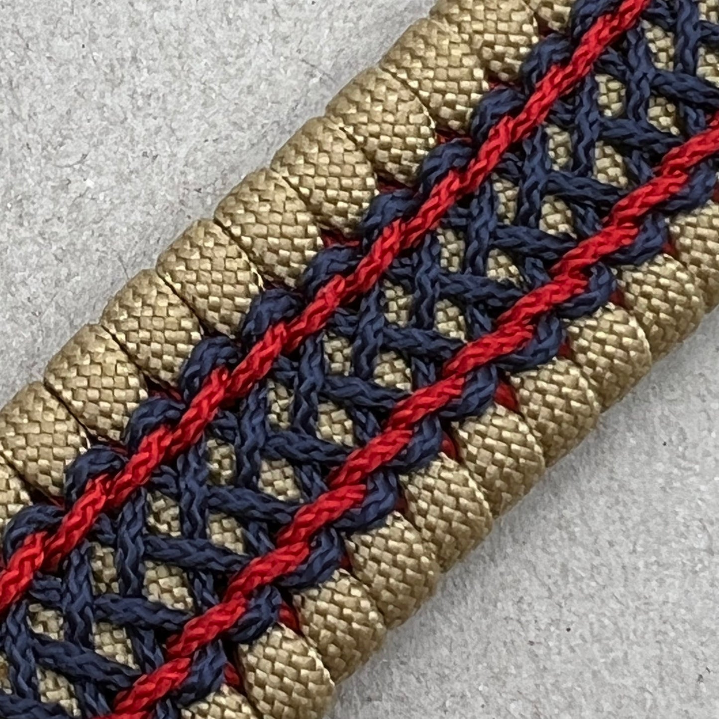 US Marine Corps bracelet-Enlisted EGA-Gold, Navy Blue & Red