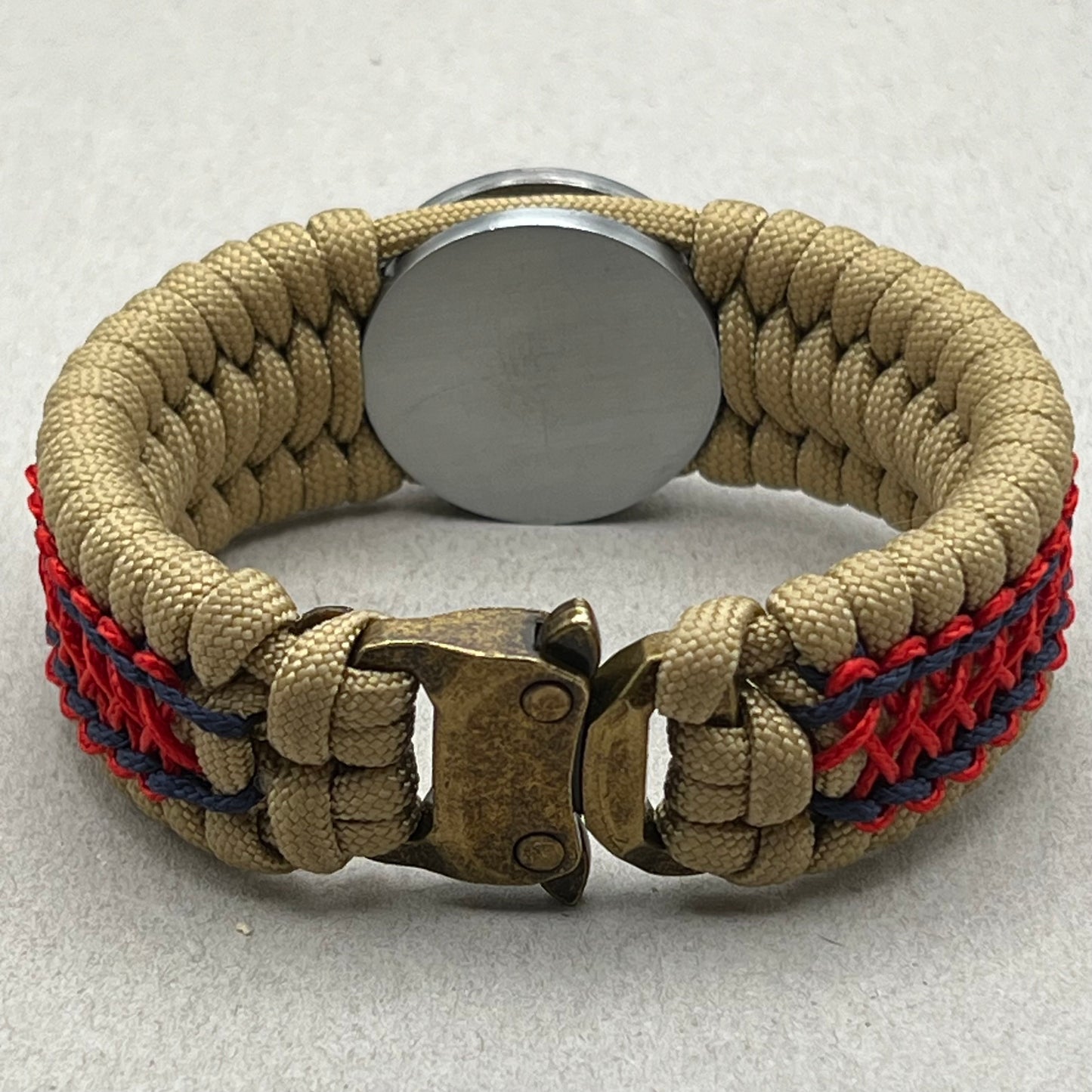 US Marine Corps bracelet-Enlisted EGA-Gold, Red & Navy Blue