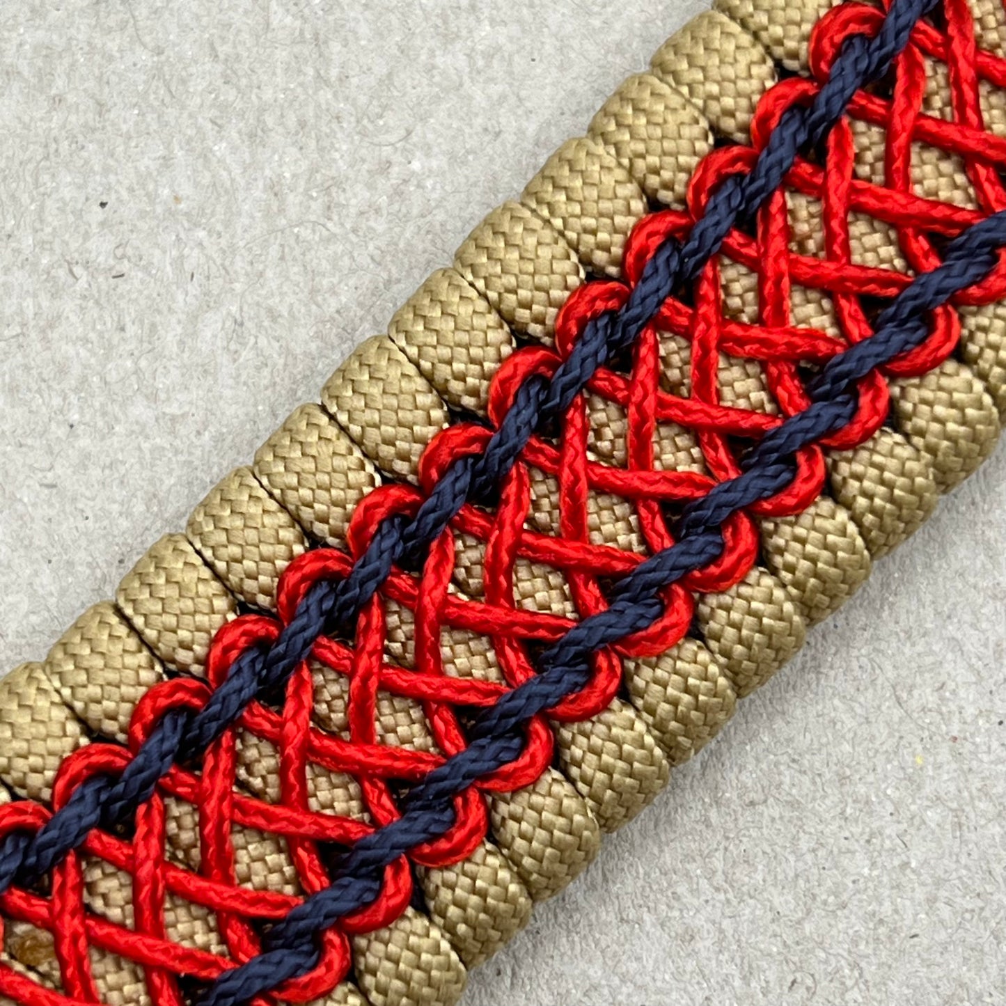 US Marine Corps bracelet-Enlisted EGA-Gold, Red & Navy Blue