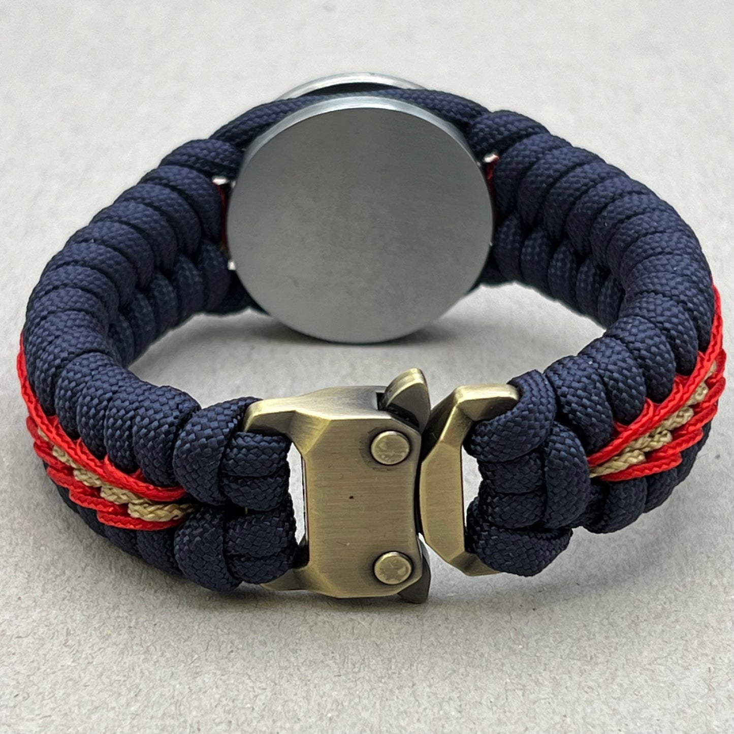 US Marine Corps bracelet-Enlisted EGA-Navy Blue, Red & Gold