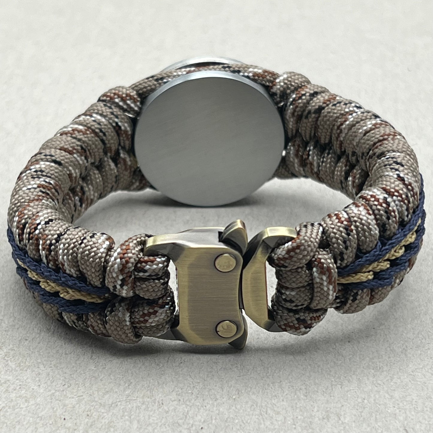 US Marine Corps bracelet-Enlisted EGA-Desert Camo, Blue & Gold