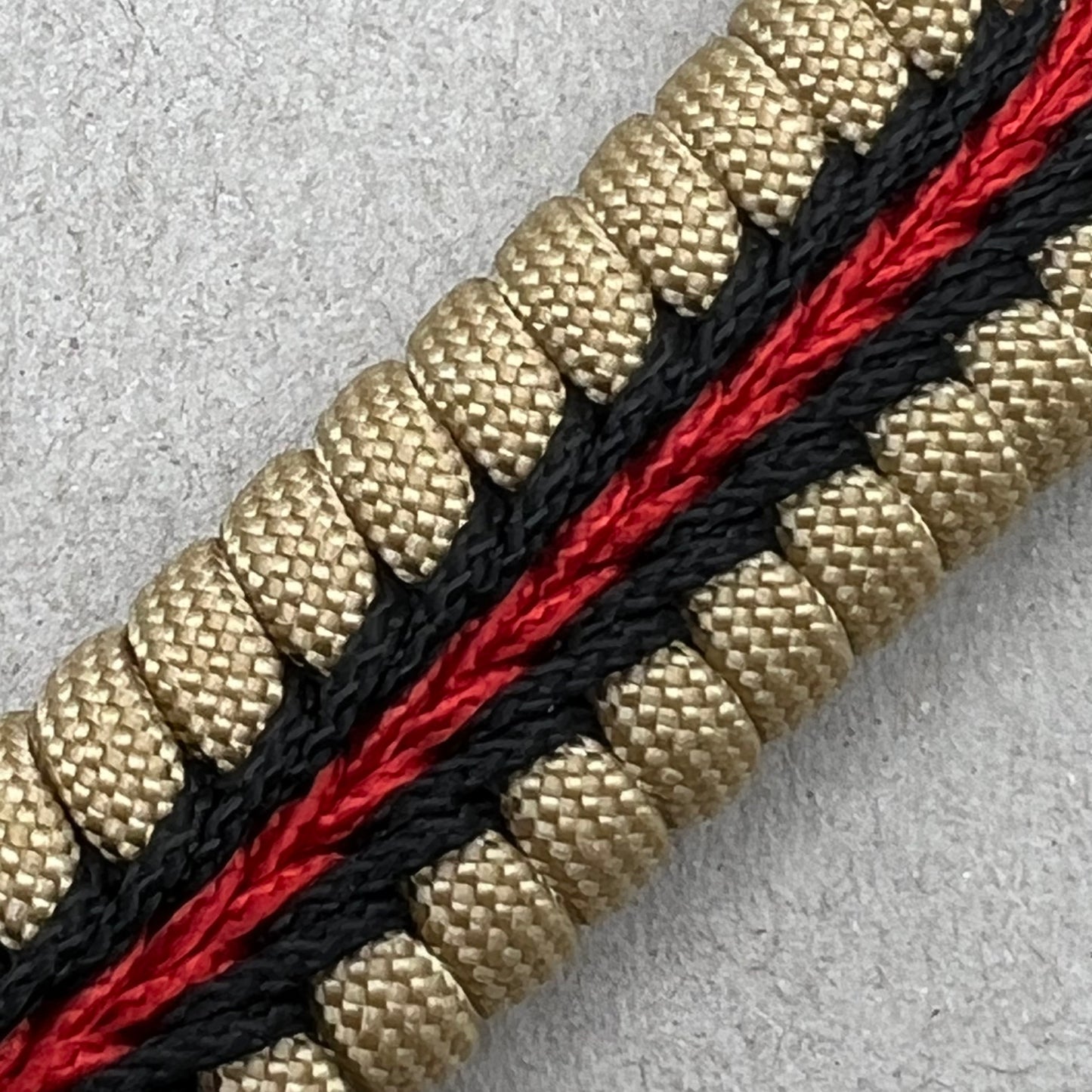 Marine Corps bracelet-Officer EGA-Gold, Red & Black