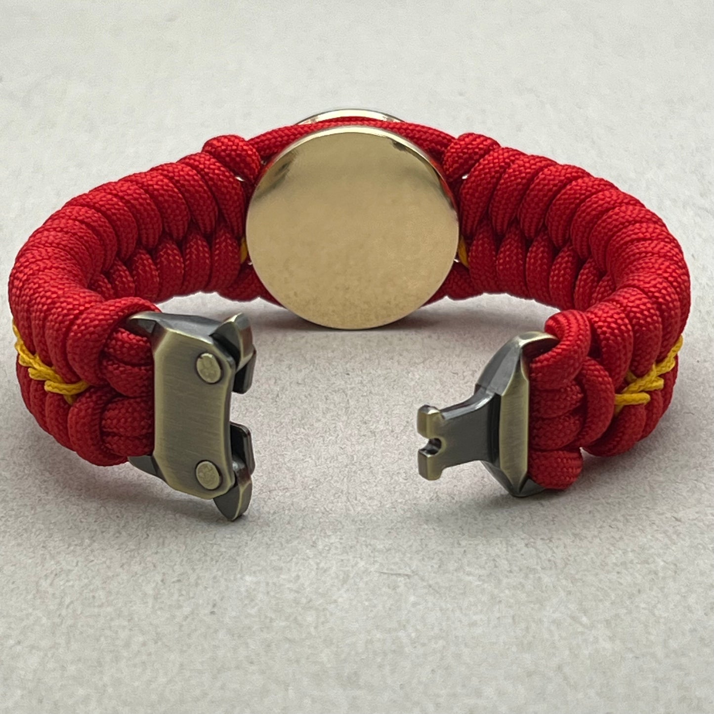 Marine Corps bracelet-Officer EGA-Red & Yellow