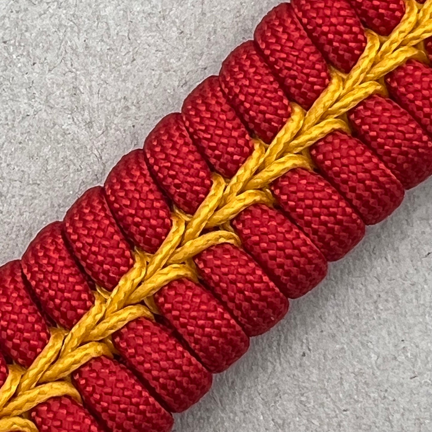 Marine Corps bracelet-Officer EGA-Red & Yellow