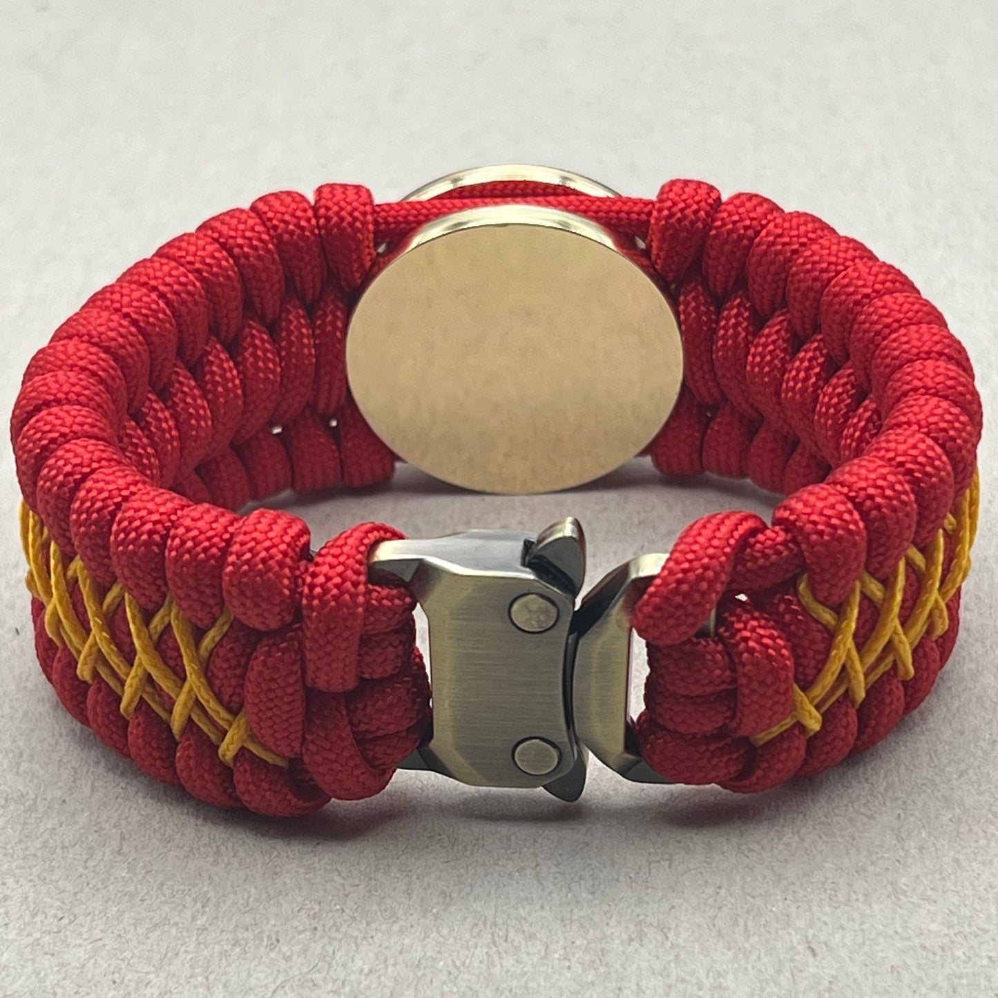 Marine Corps bracelet-Officer EGA-Red & Yellow