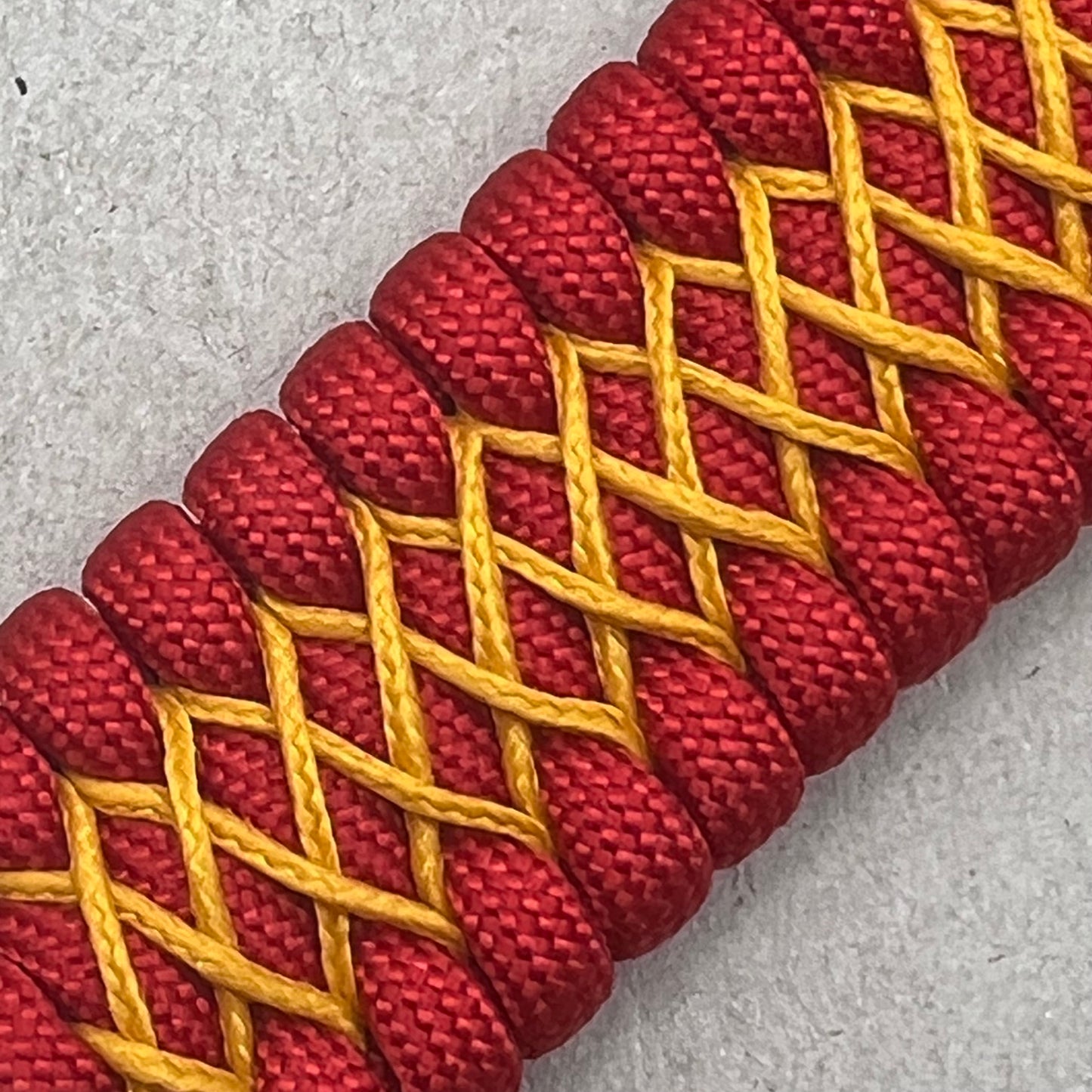 Marine Corps bracelet-Officer EGA-Red & Yellow