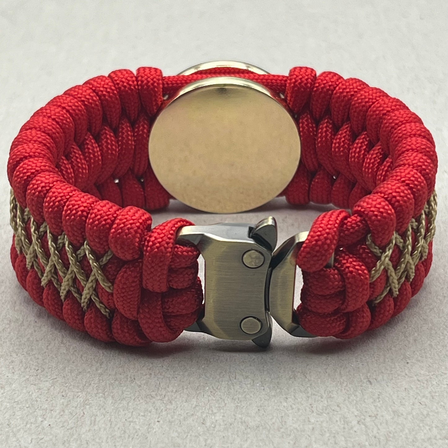 Marine Corps bracelet-Officer EGA-Red & Gold