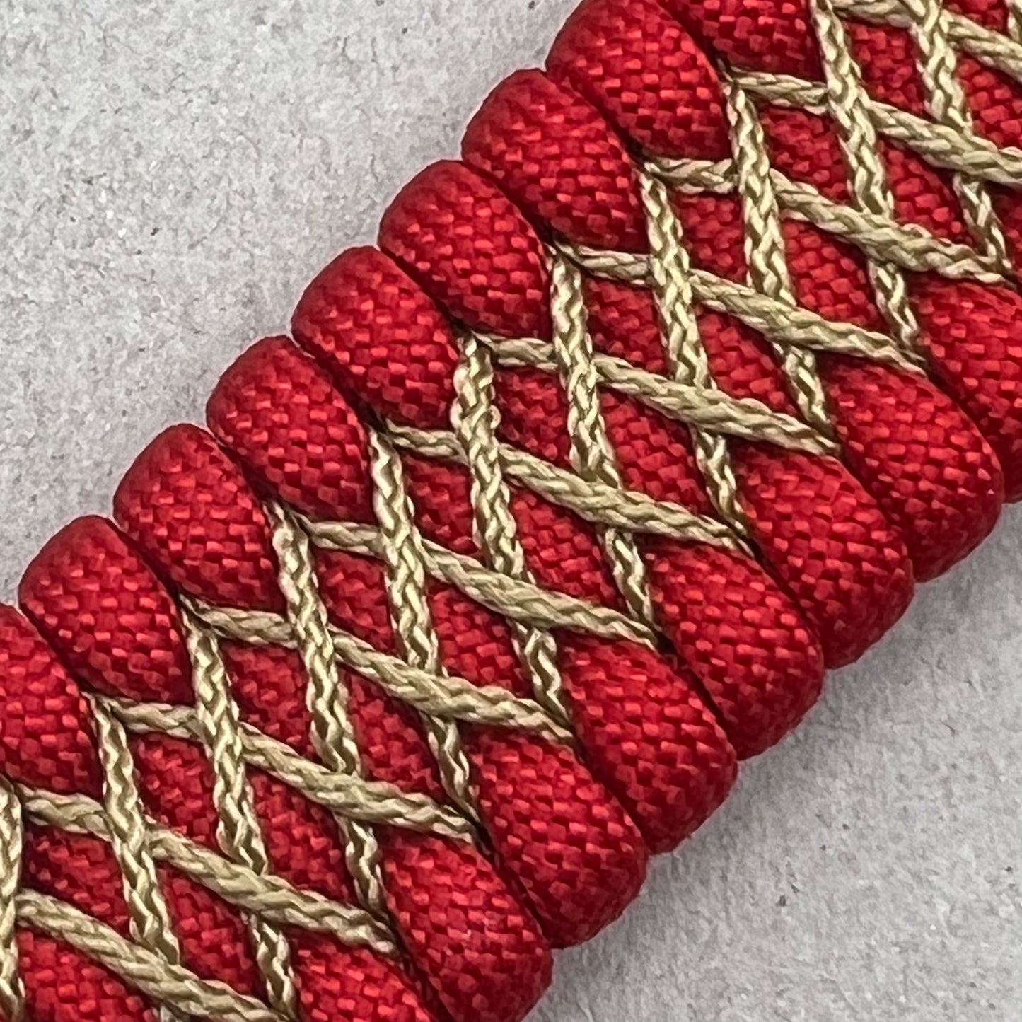 Marine Corps bracelet-Officer EGA-Red & Gold