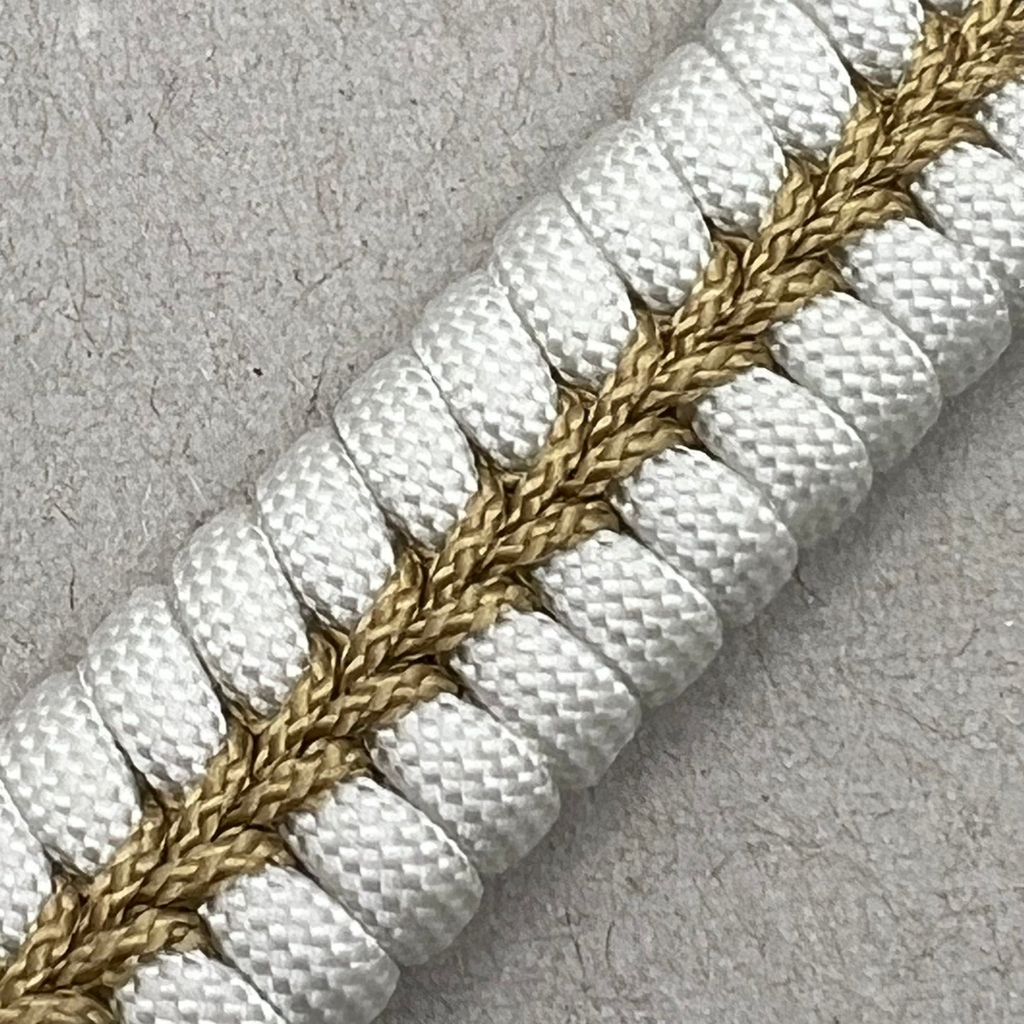 United States Navy bracelet-White & Gold