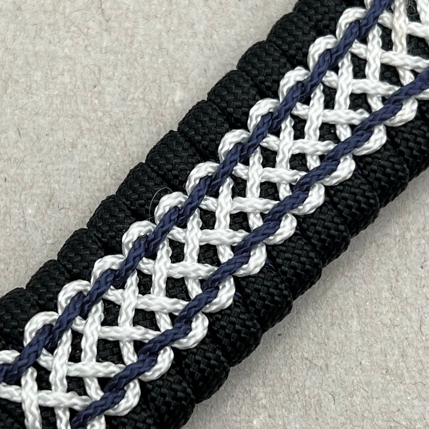 United States Navy bracelet-Black, Blue & White